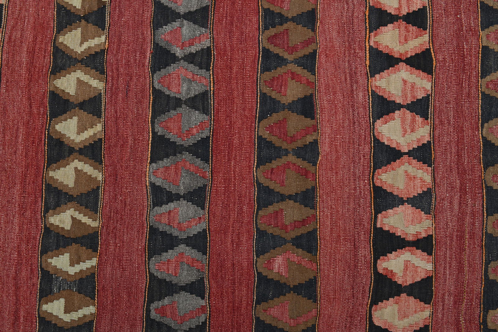 4.6x11.6 ft, RED KILIM RUNNER - 6