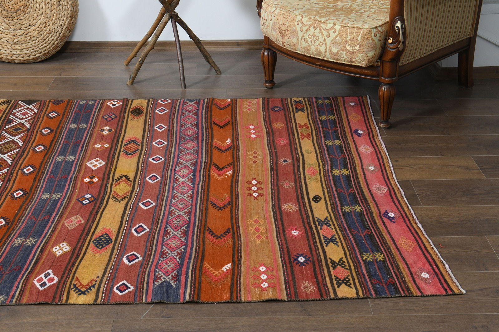 4'9x10'3 ft, VINTAGE TURKISH RUG - 4