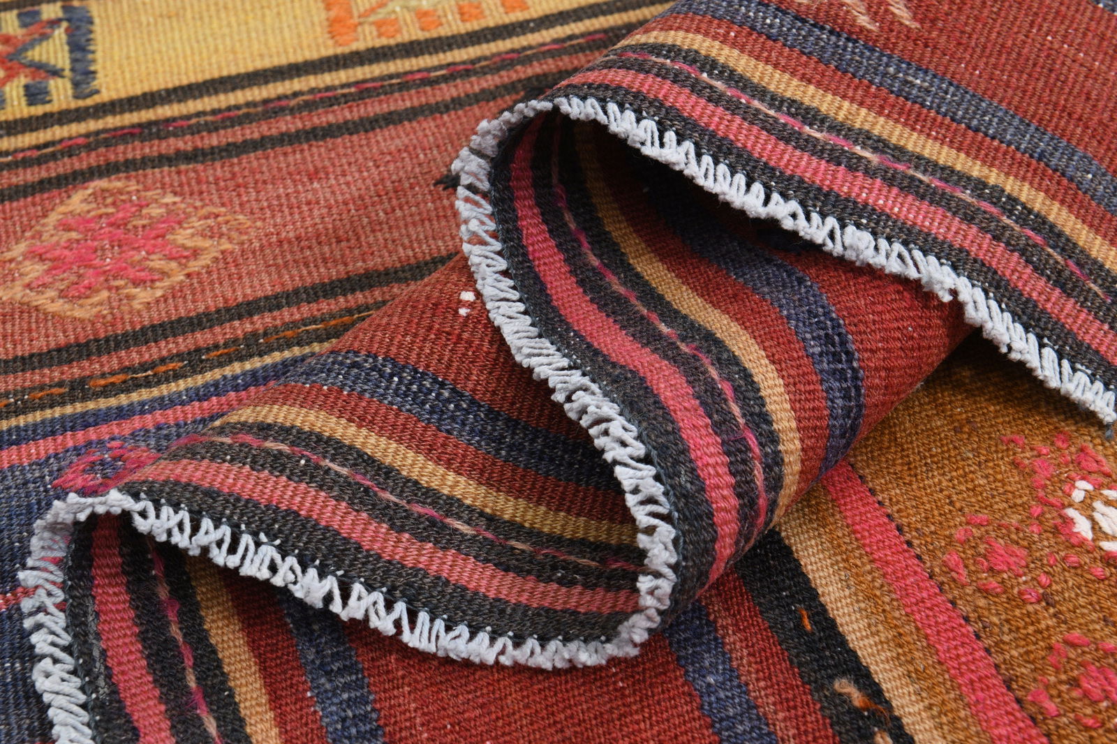 4'9x10'3 ft, VINTAGE TURKISH RUG - 7