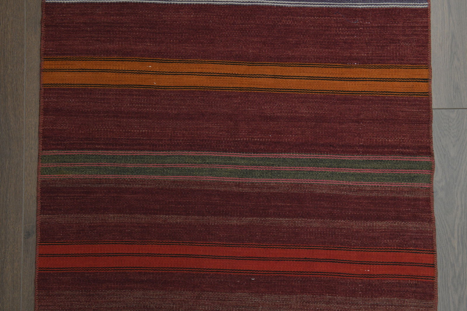 2.6x9.5 ft, COLORFUL KILIM RUNNER - 5