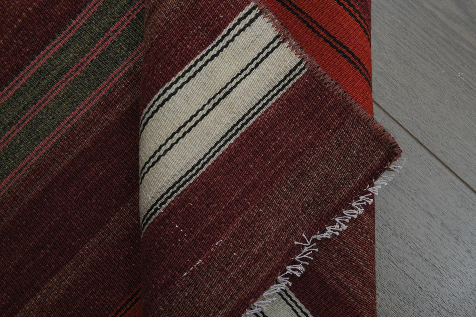 2.6x9.5 ft, COLORFUL KILIM RUNNER - 8