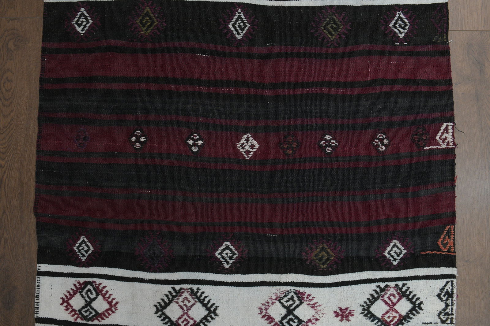 3.2x9.2 ft, STRIPED KILIM RUNNER - 7