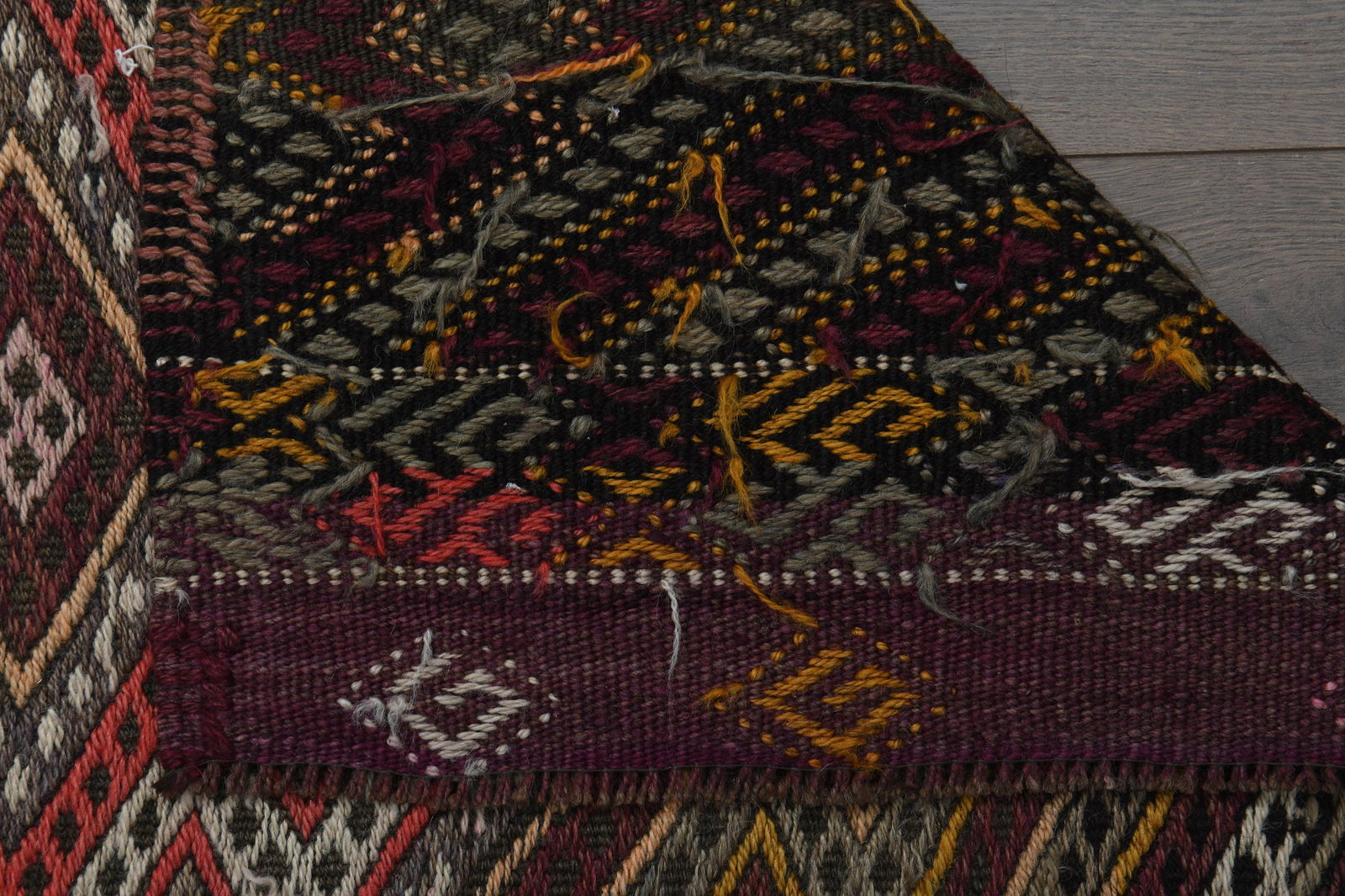 4'6x13 ft, EARTH TONE KILIM - 4