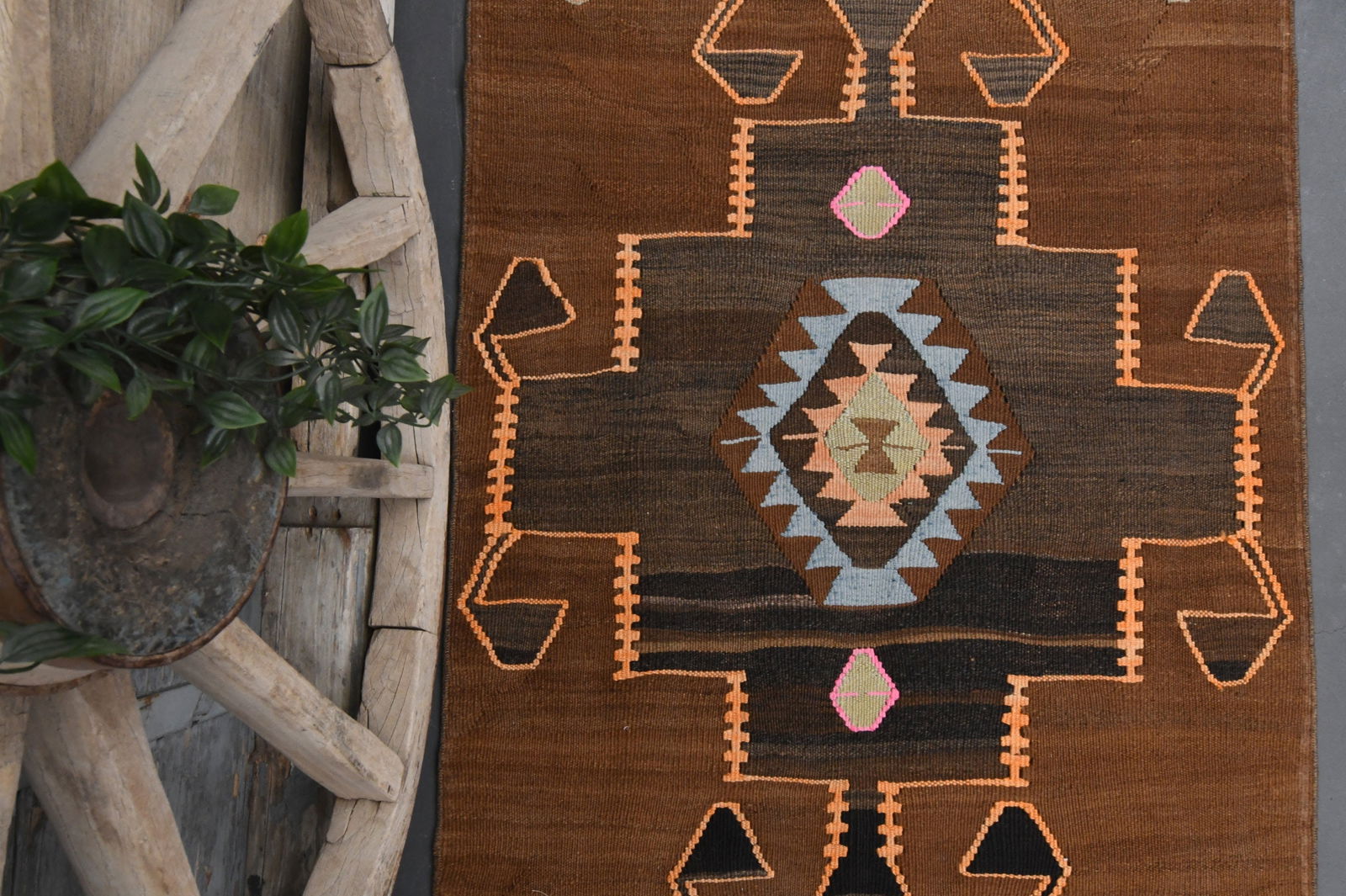 3'3x11'4 SHABBY DECOR KILIM - 8