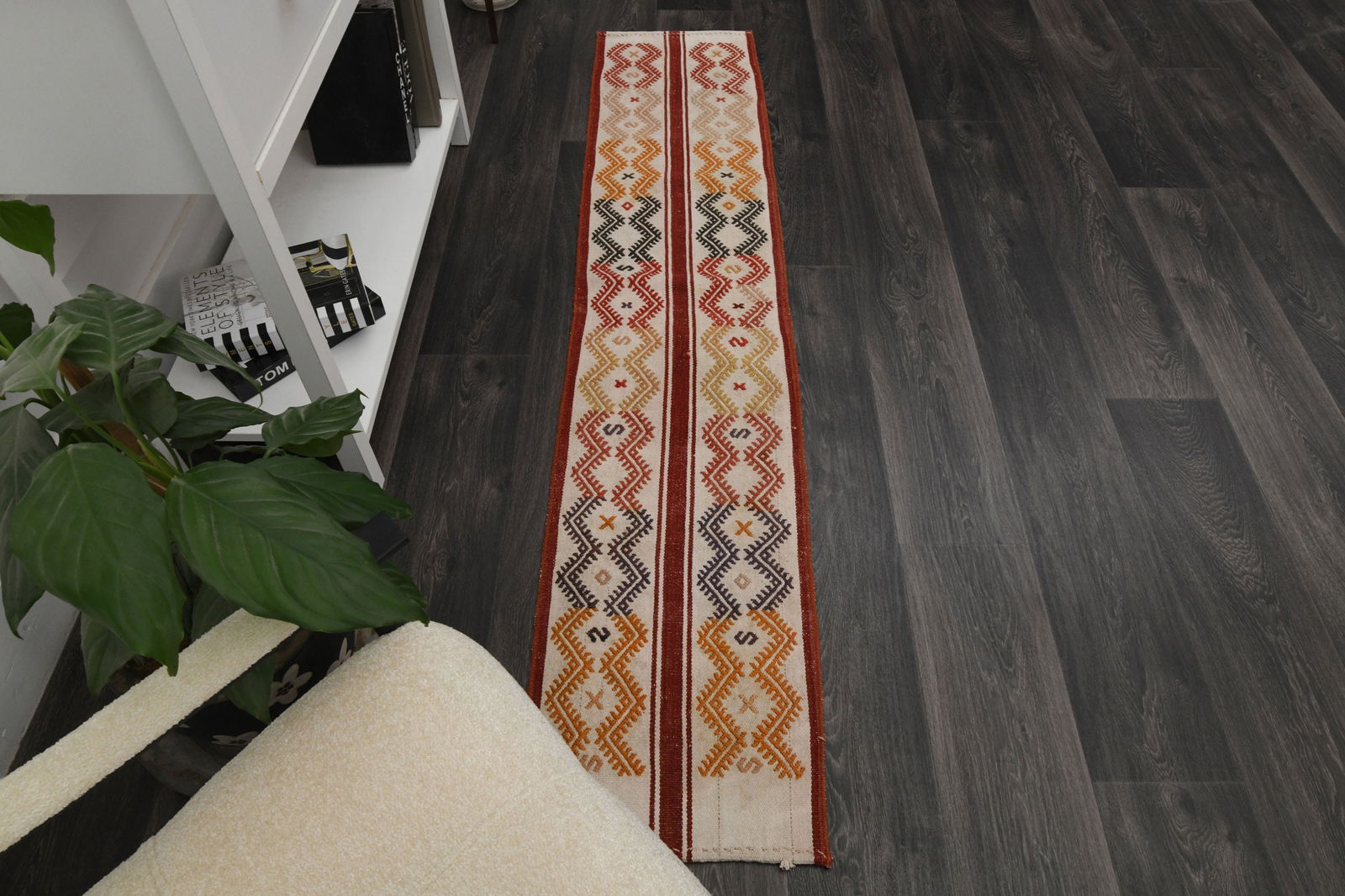 1.3x6.5 ft, IVORY DECOR, Wool Runner - 2