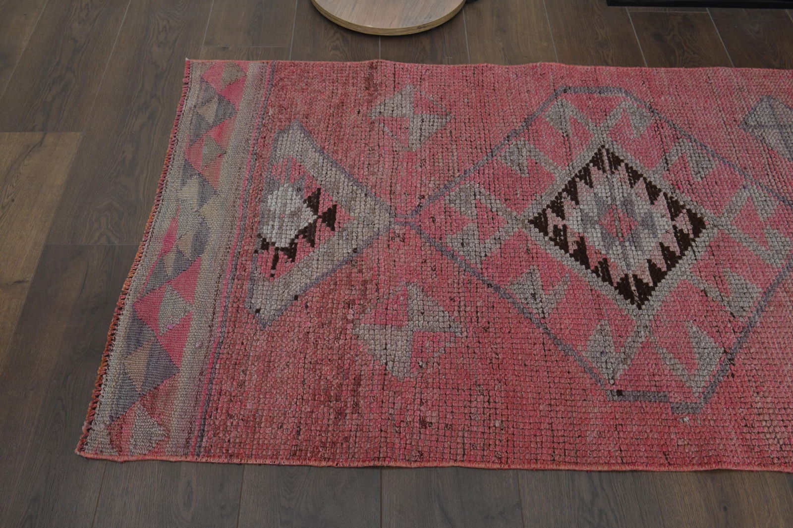 2.4x12.3 ft, LONG, Vintage Turkish Rug - 4