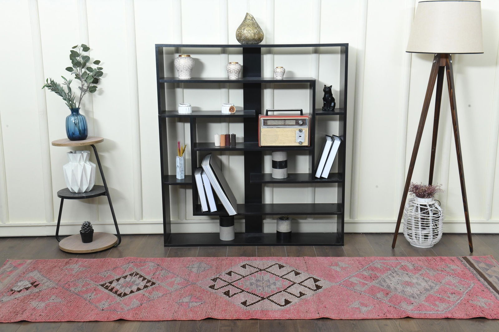 2.4x12.3 ft, LONG, Vintage Turkish Rug - 7