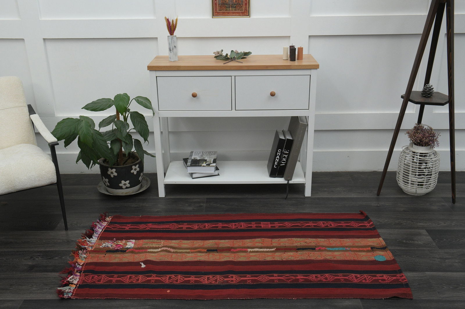 2'6x5'2 ft, STRIPED KILIM DÉCOR - 9