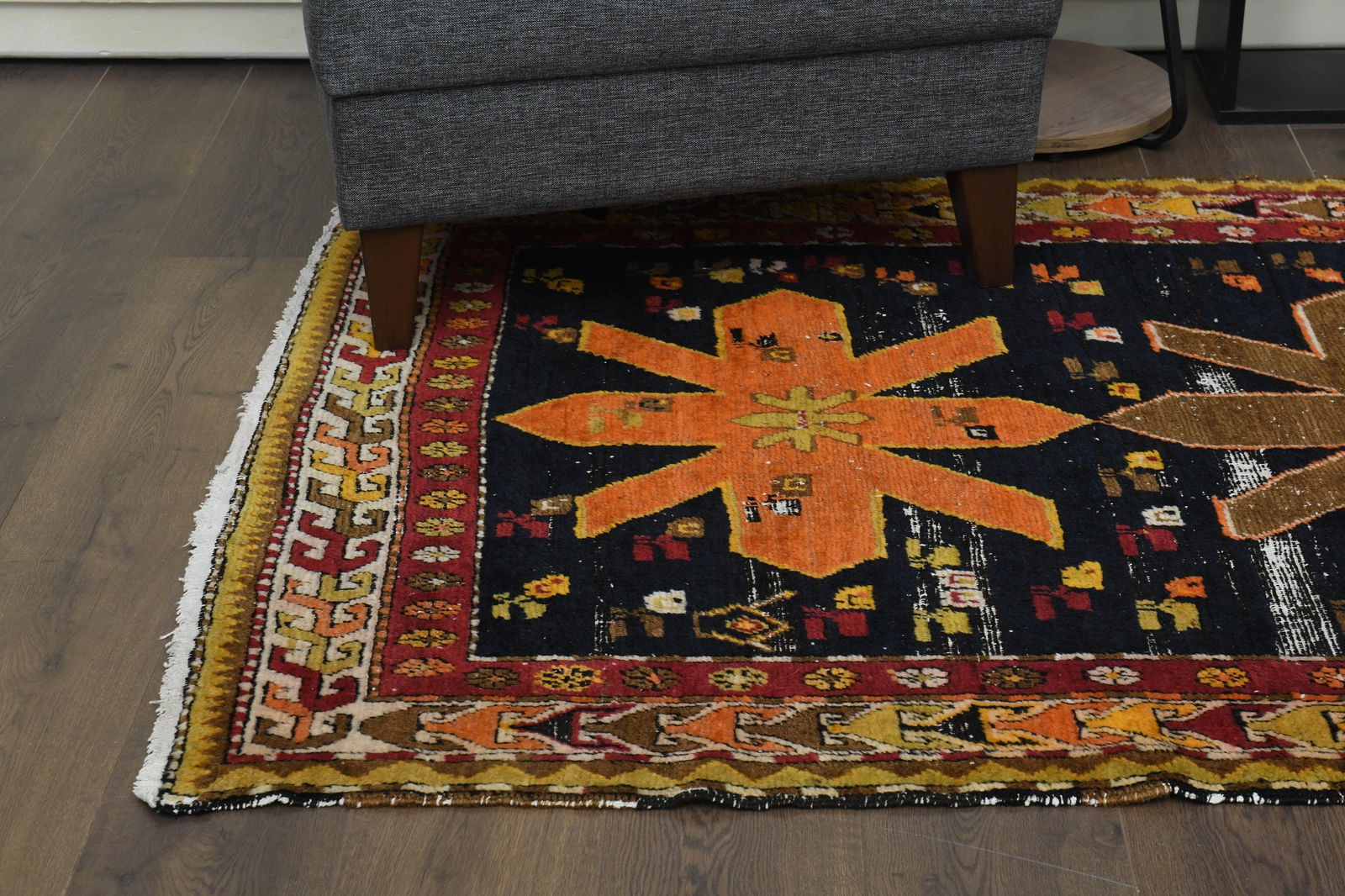 4'2x10'8 ft, COLORFUL KILIM RUNNER - 9