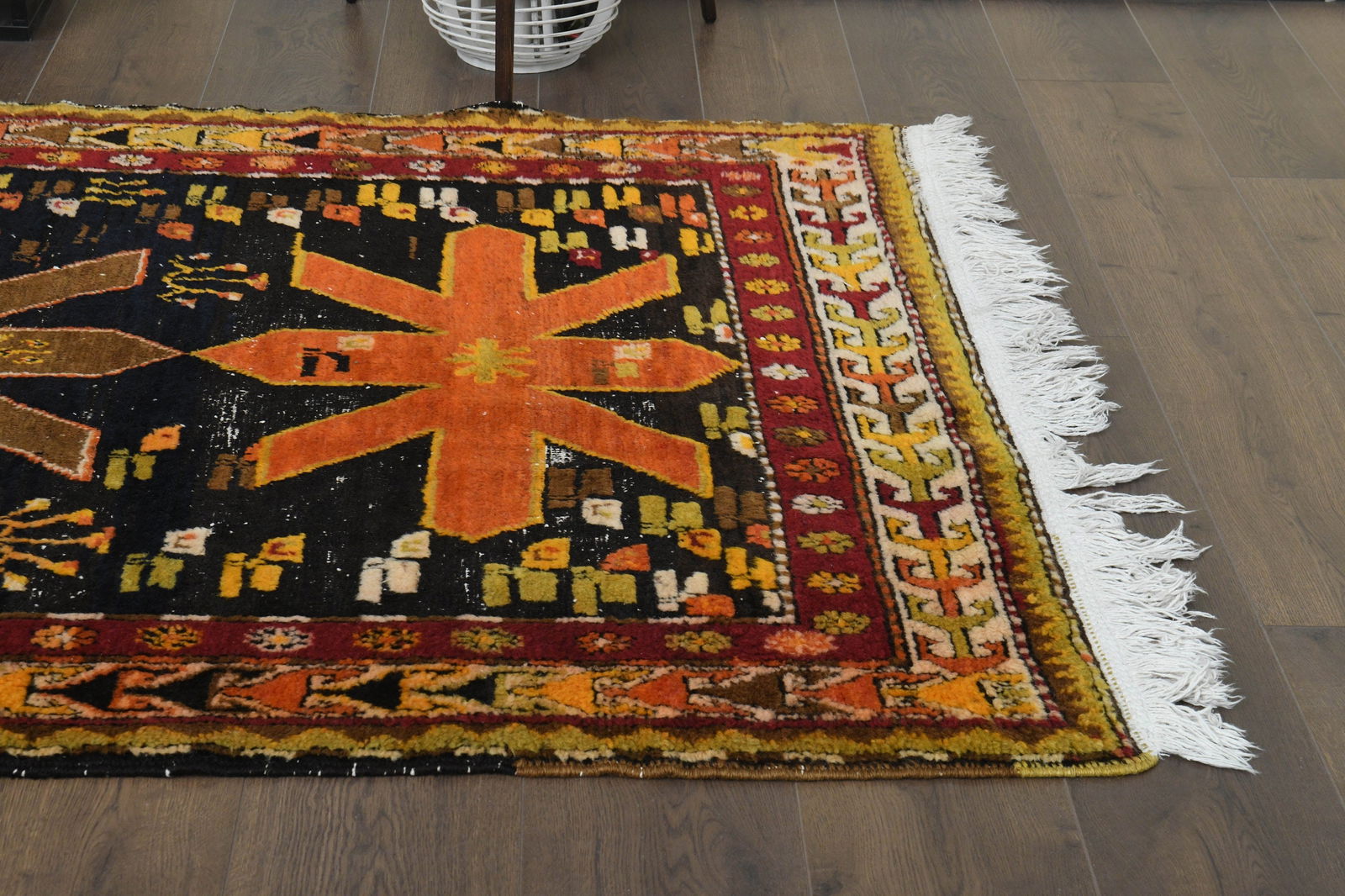 4'2x10'8 ft, COLORFUL KILIM RUNNER - 6