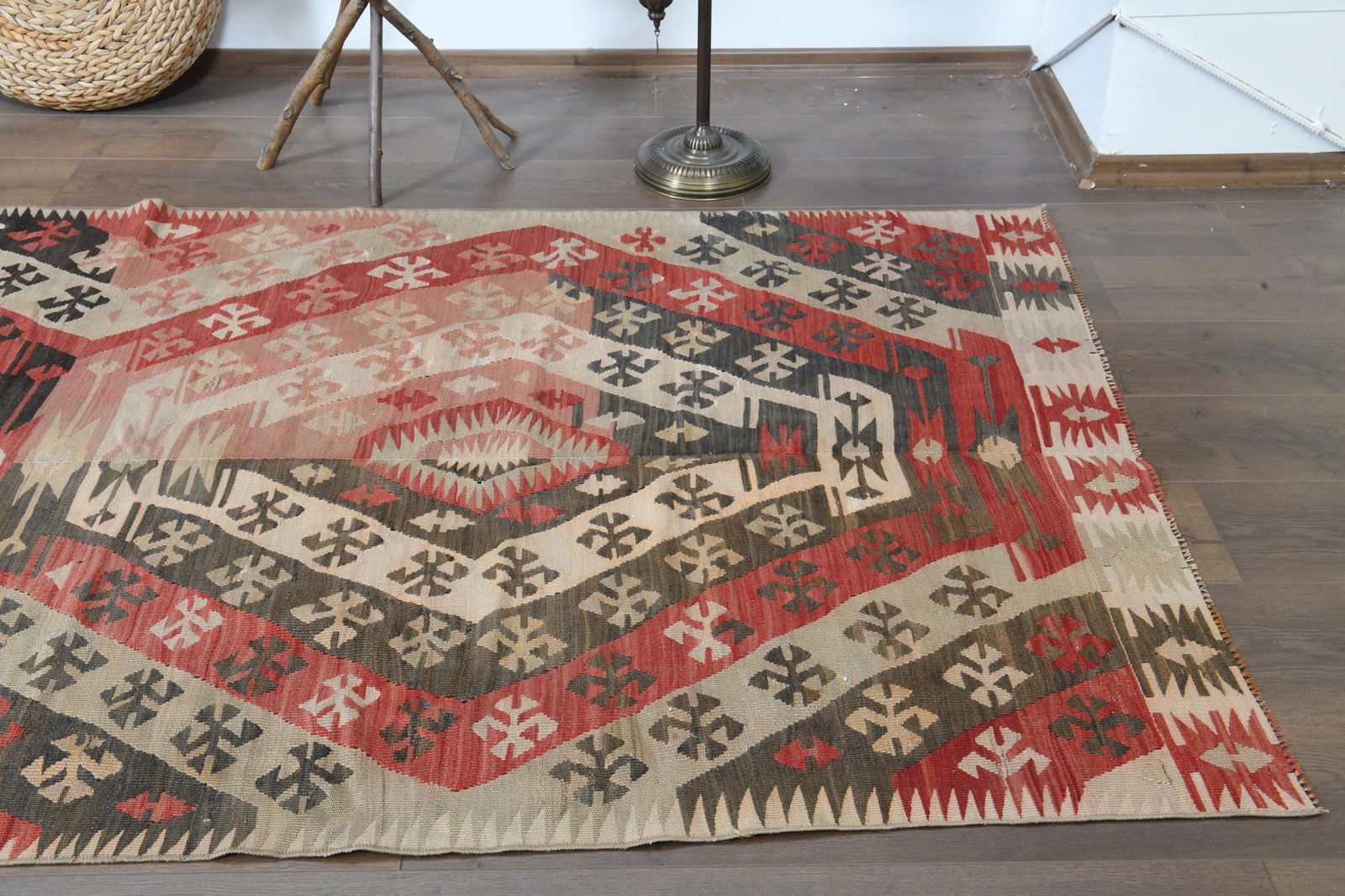 4'3x13'1 ft, TURKISH VINTAGE RUNNER - 9