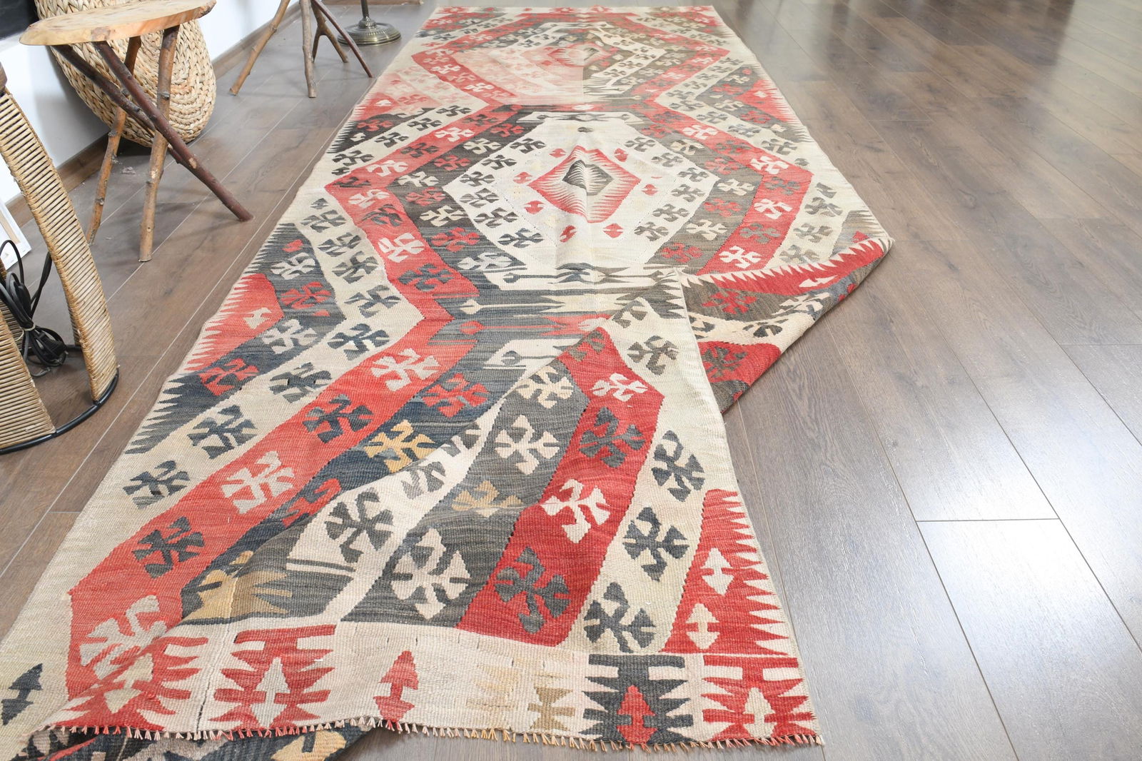 4'3x13'1 ft, TURKISH VINTAGE RUNNER - 4