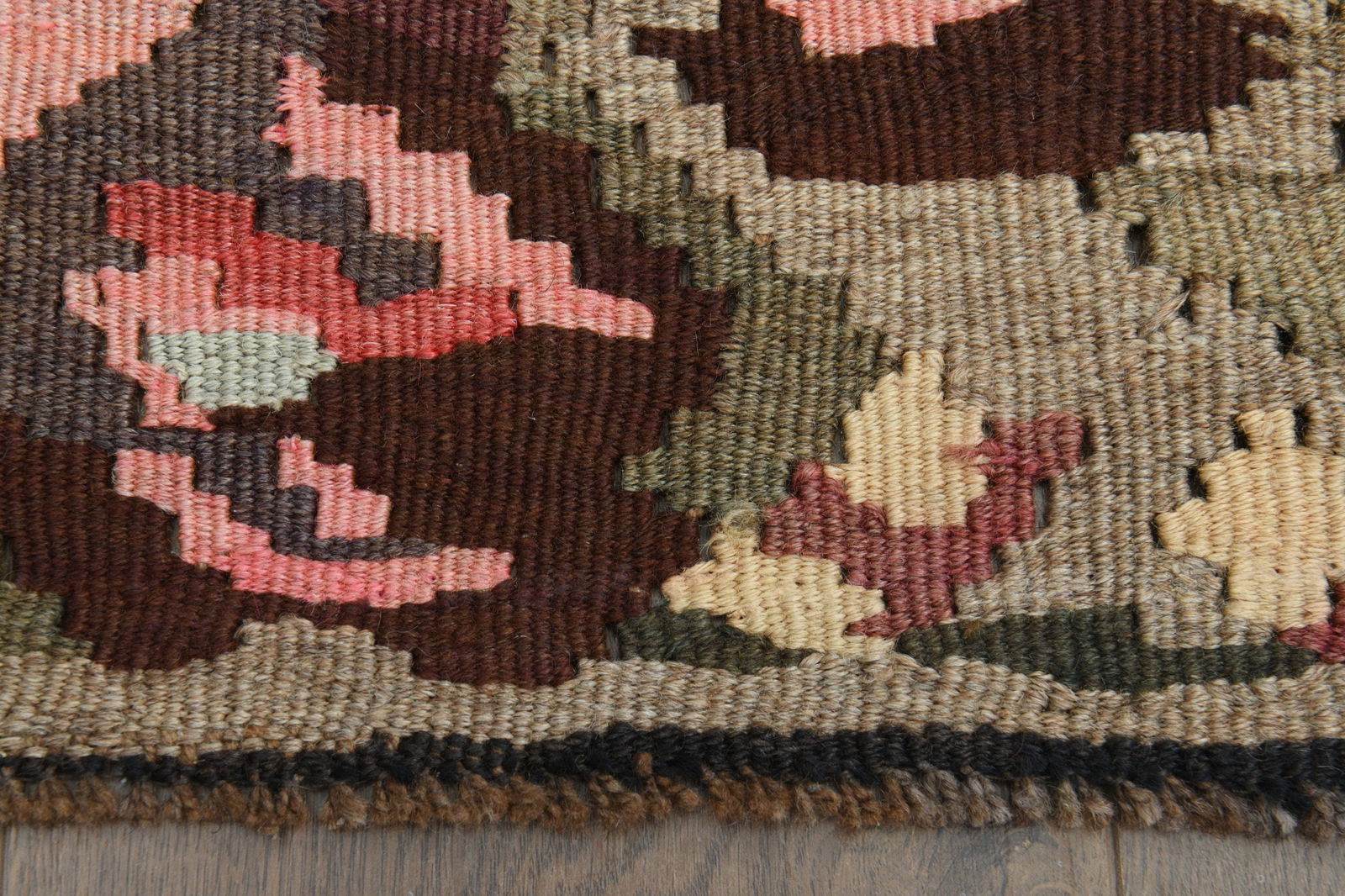 6'6x11'8 ft, PINK ROSES MOTIFS - 4