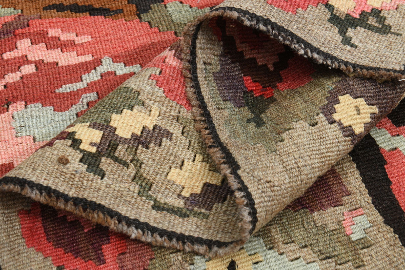 6'6x11'8 ft, PINK ROSES MOTIFS - 7