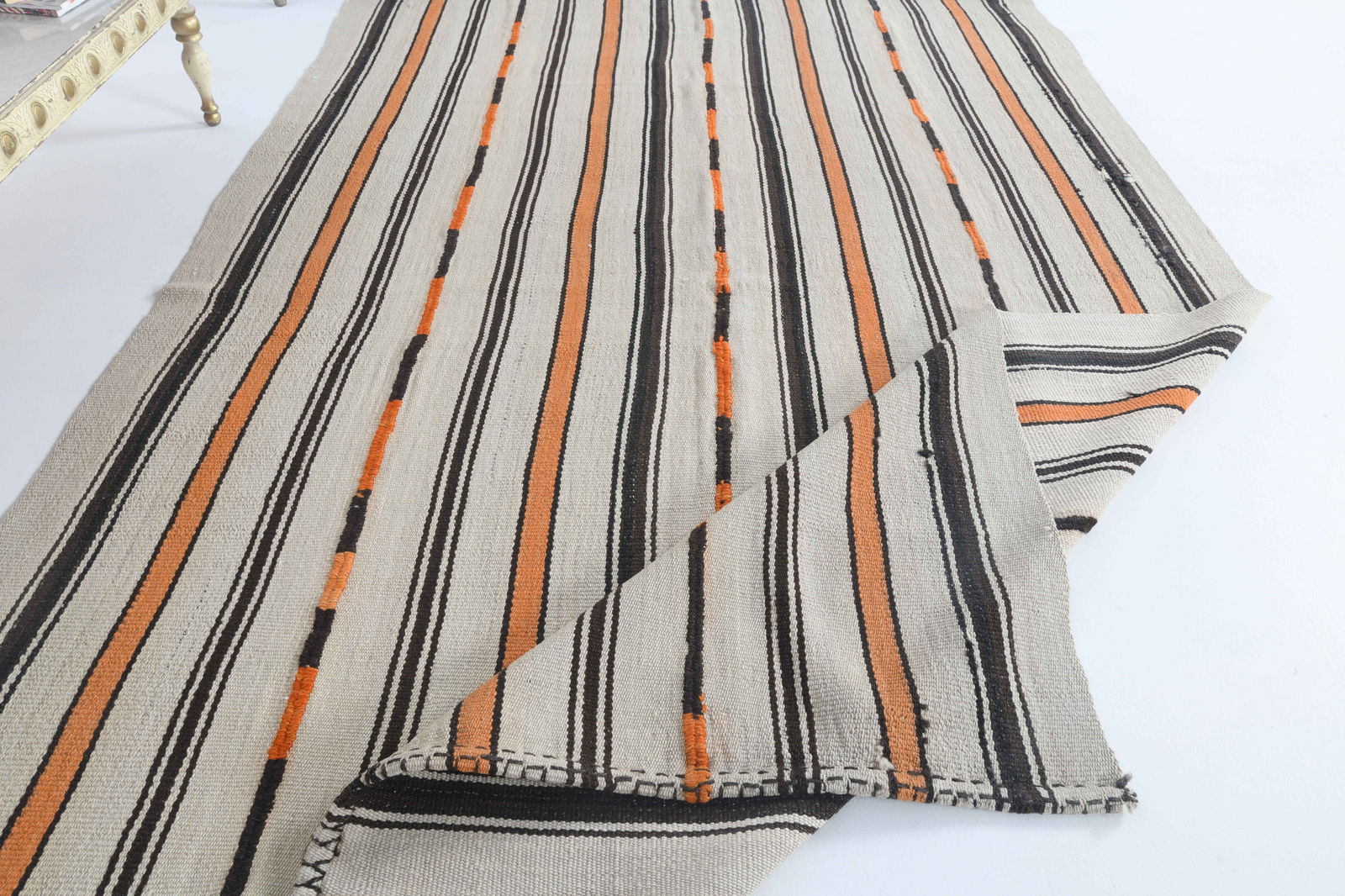 4.8x7.3 ft, TURKISH KILIM Rug - 8