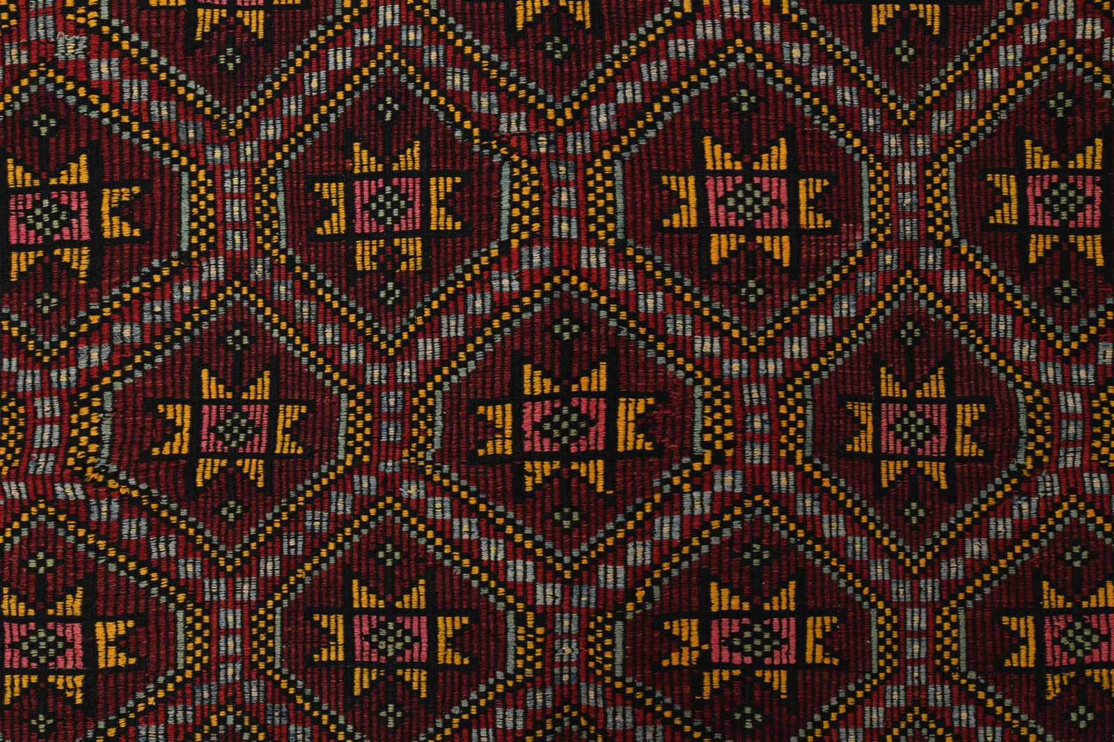 5.6x8.4 ft, Brown Kilim Rug, VINTAGE - 5