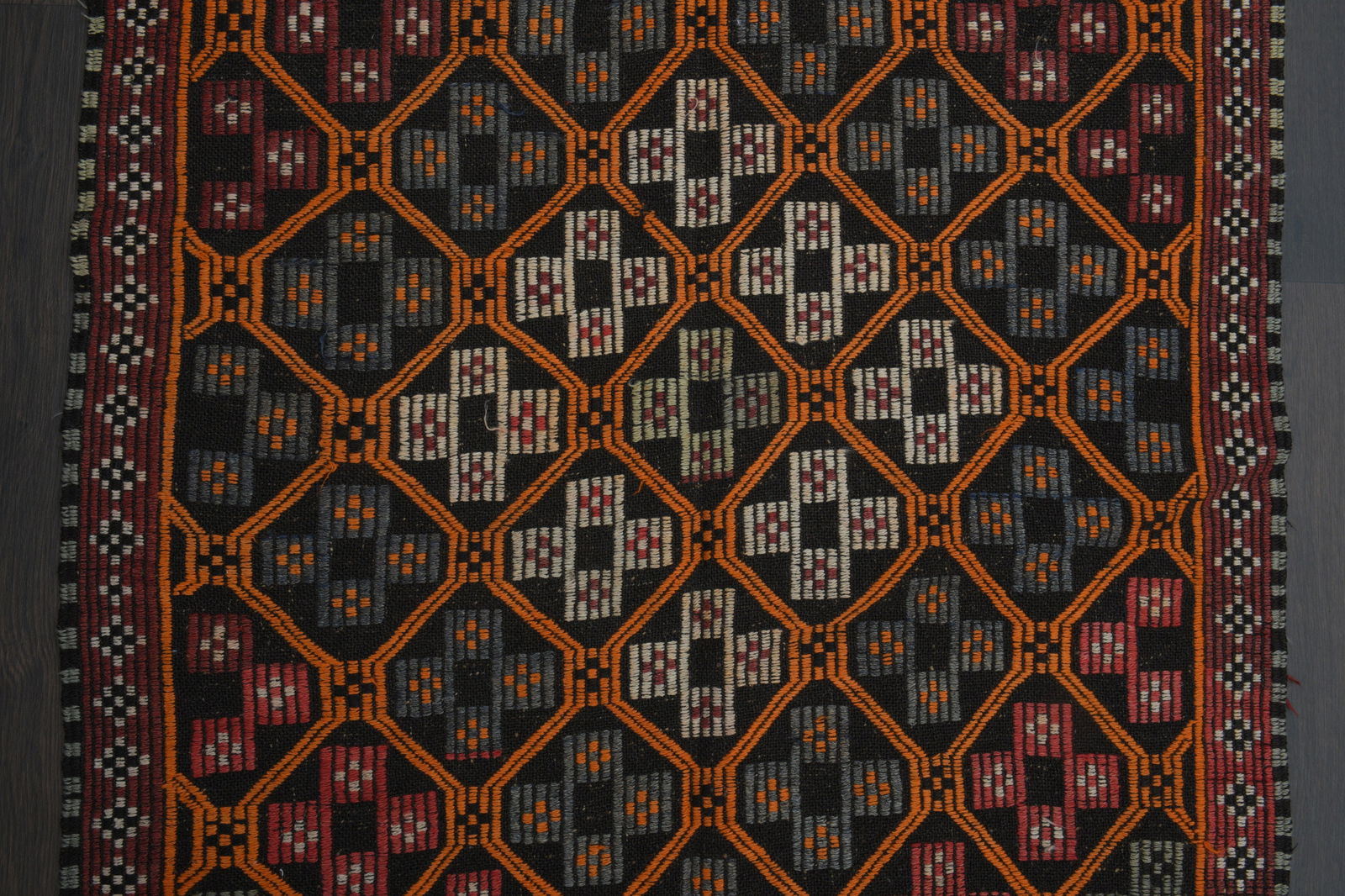 4x9 Vintage Rug Runner, Turkish - 6