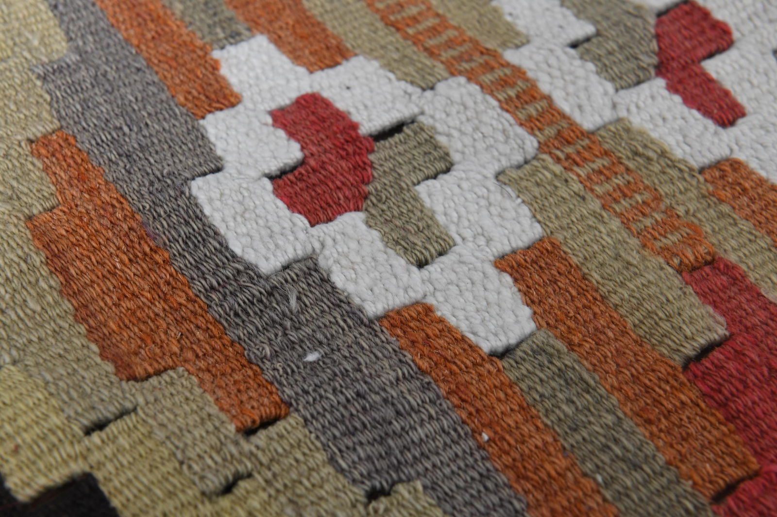 2'5x13'4 ft, COLORFUL KILIM RUNNER - 7