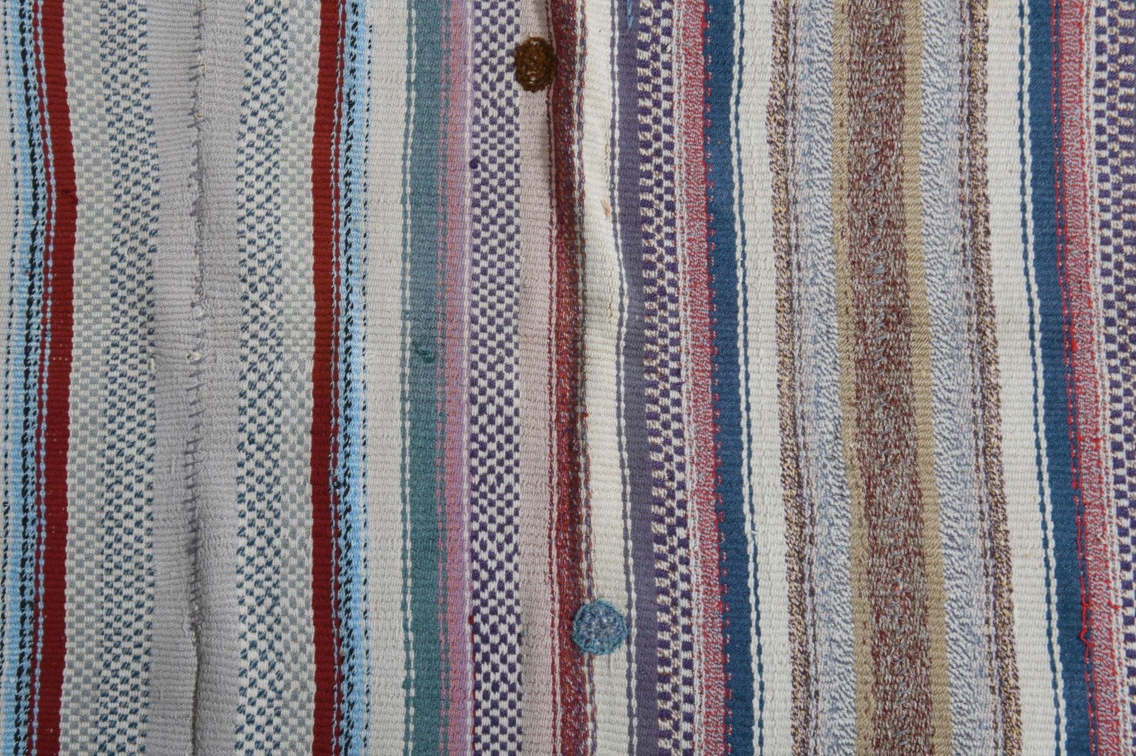 5x7'2 ft, STRIPED KILIM RUG, Turkish - 2