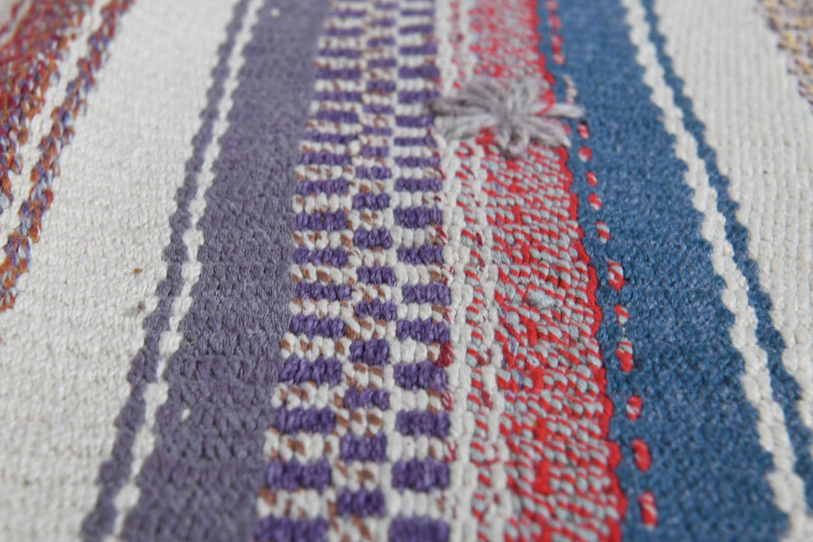 5x7'2 ft, STRIPED KILIM RUG, Turkish - 4