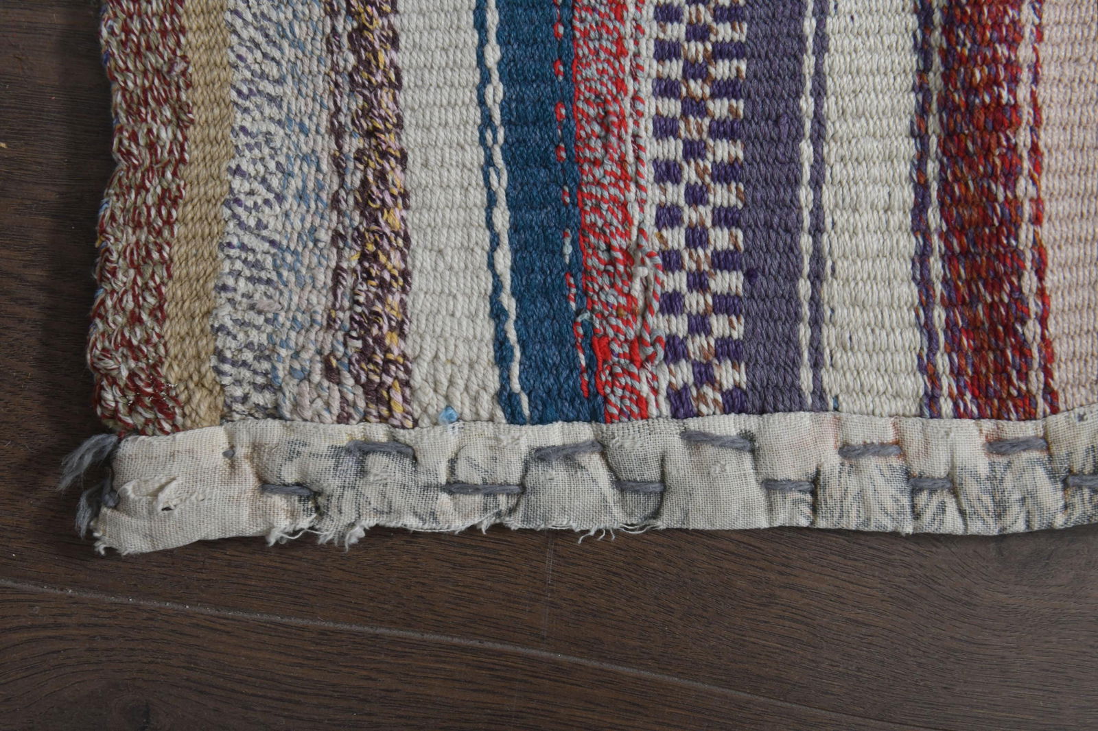 5x7'2 ft, STRIPED KILIM RUG, Turkish - 8