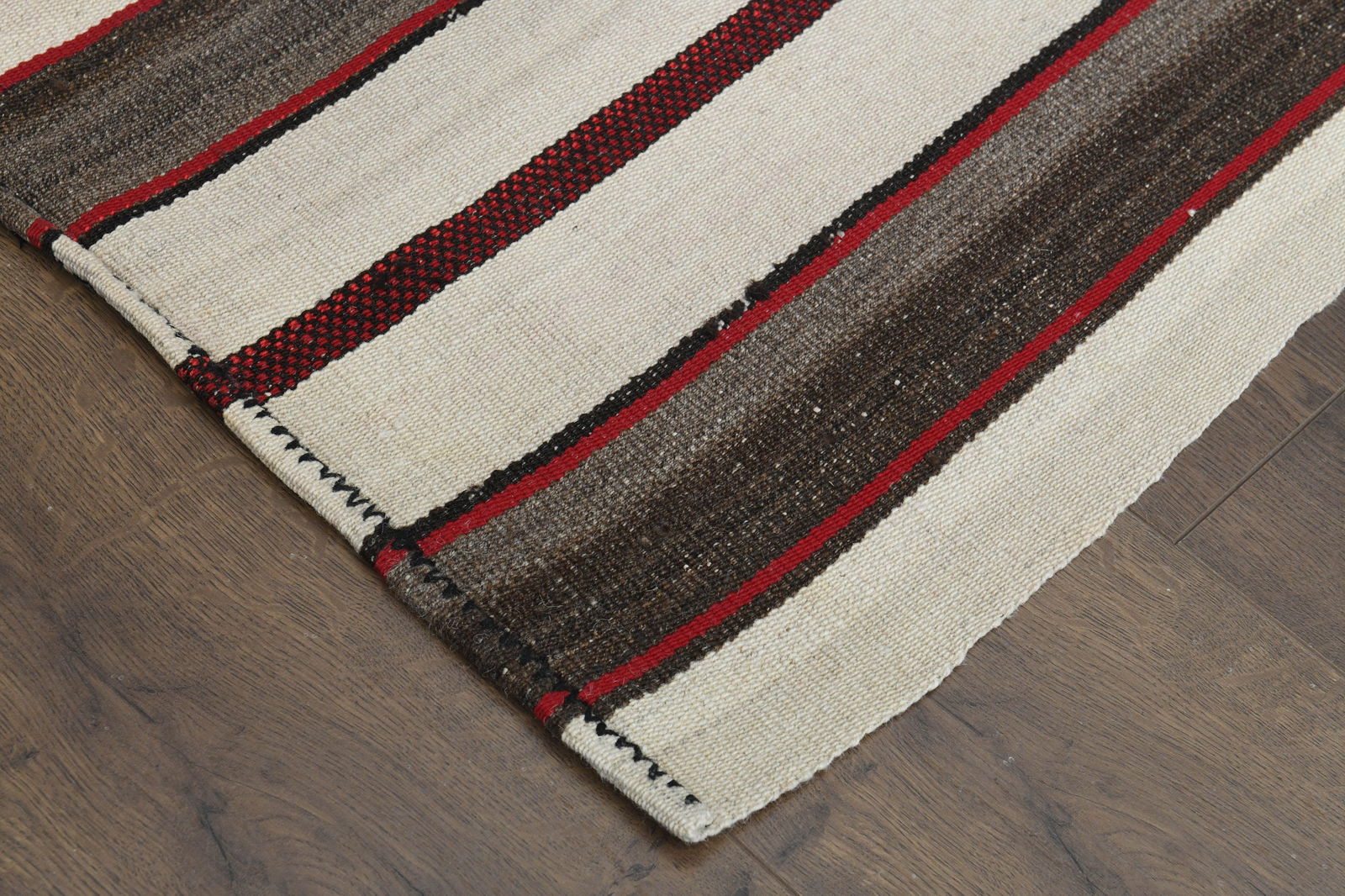 6'2x8'5 ft, STRIPED KILIM RUG, Turkish Area - 2
