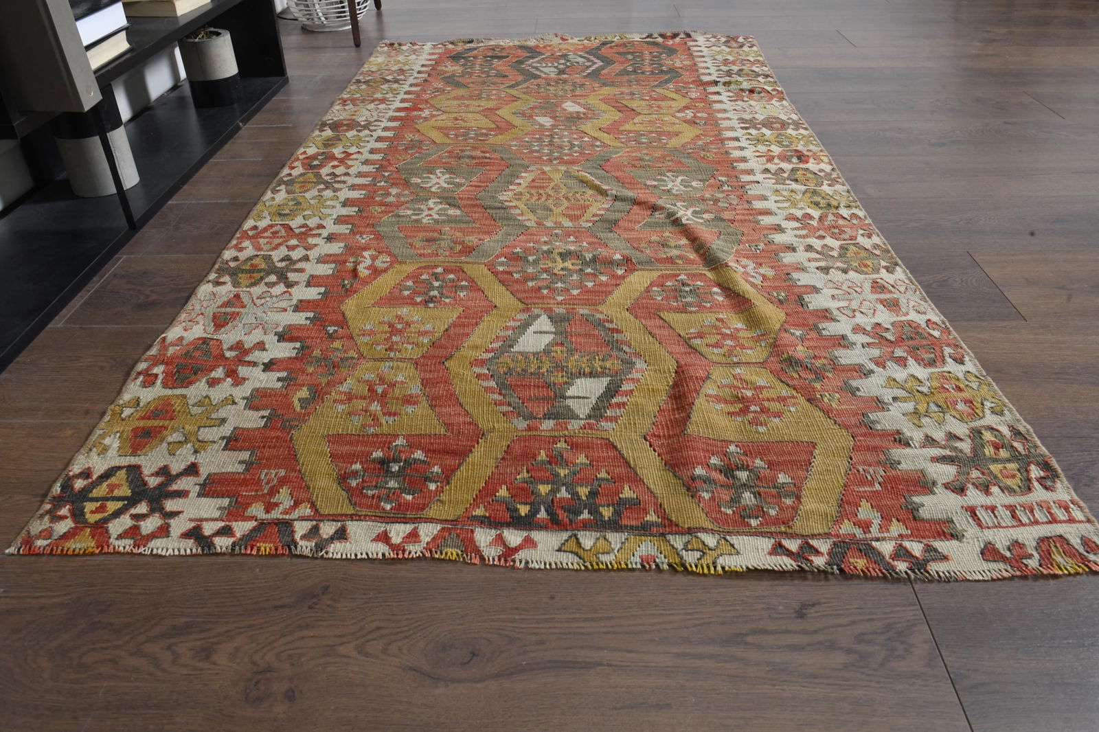 Turkish Handwoven Vintage Kilim - 6