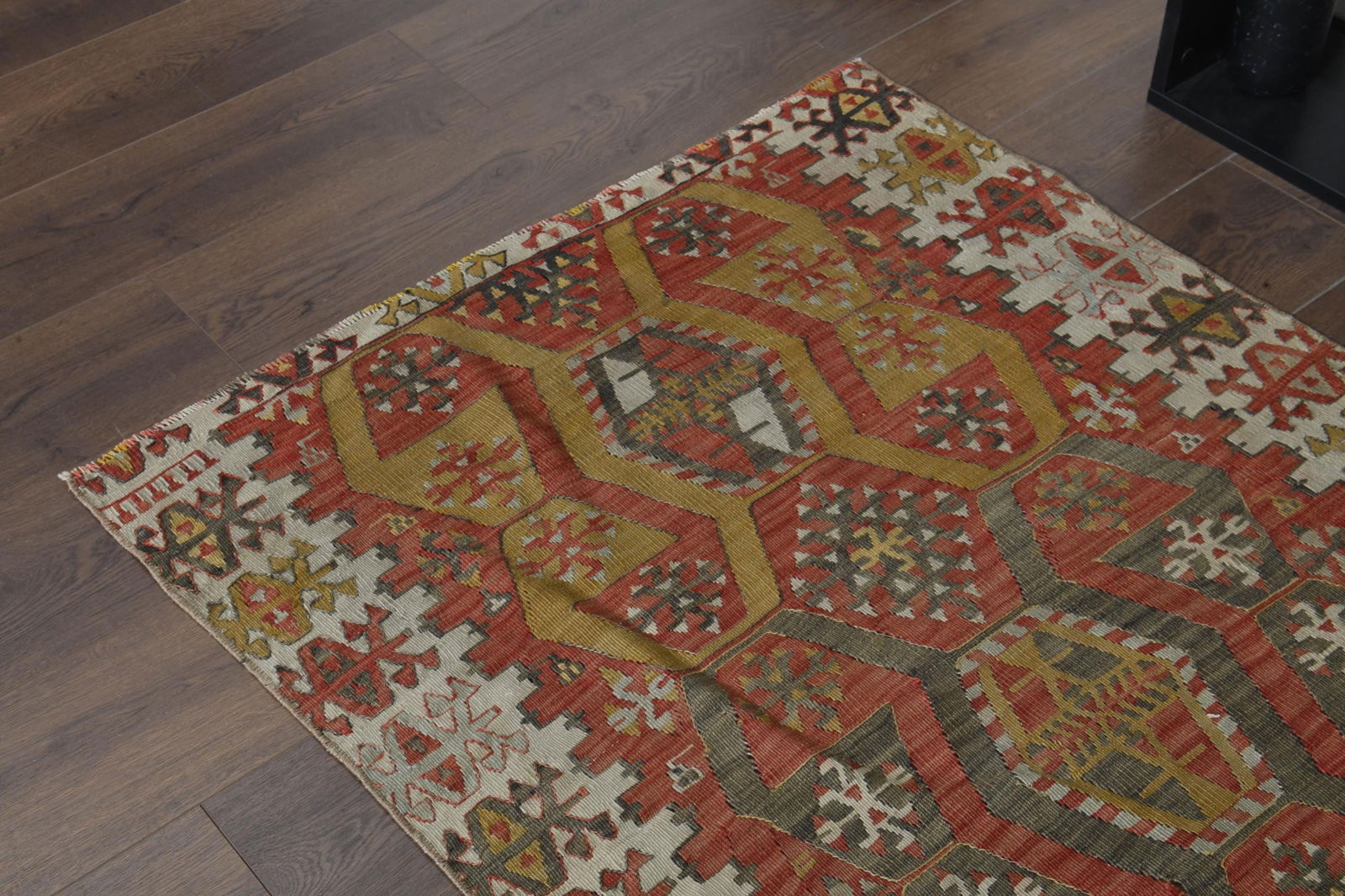 Turkish Handwoven Vintage Kilim - 7