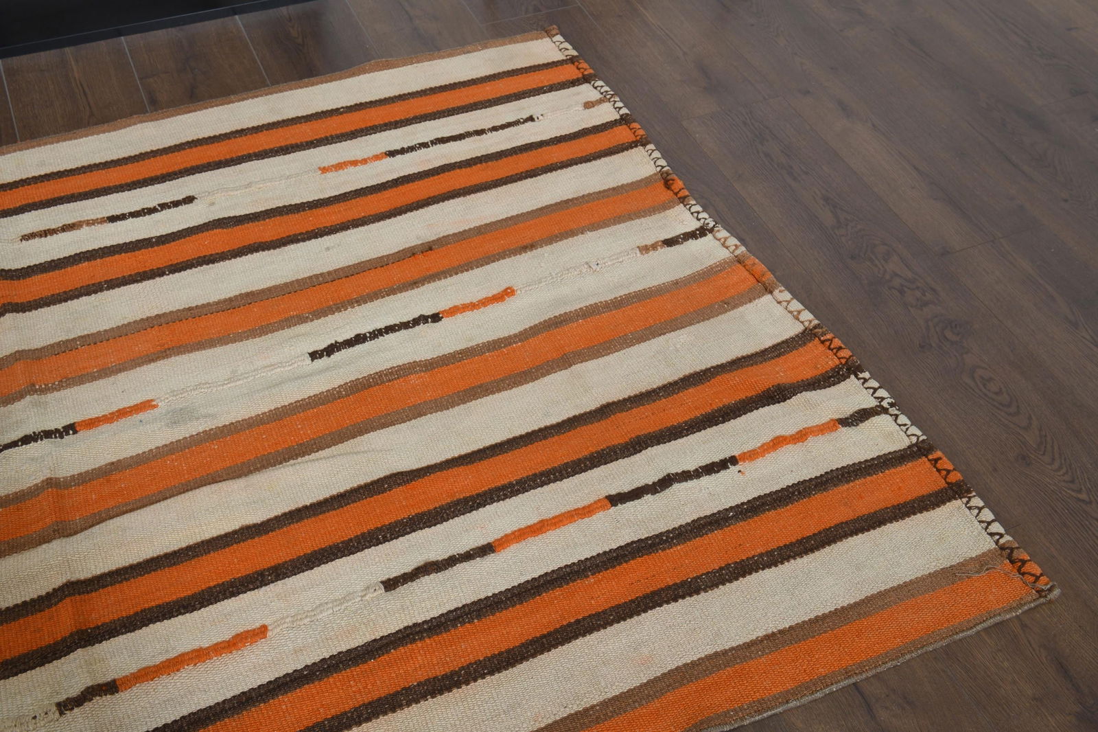 4x6.3 ft, COLORFUL KILIM RUG - 5