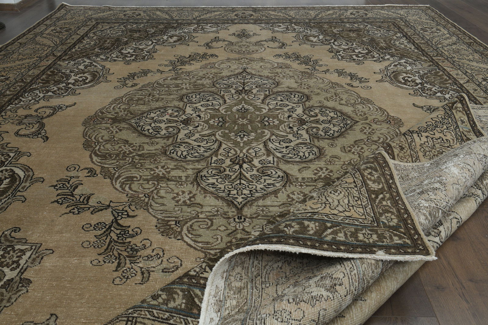 9.8x12.9 ft, OVERSIZED ORANGE BROWN - 8