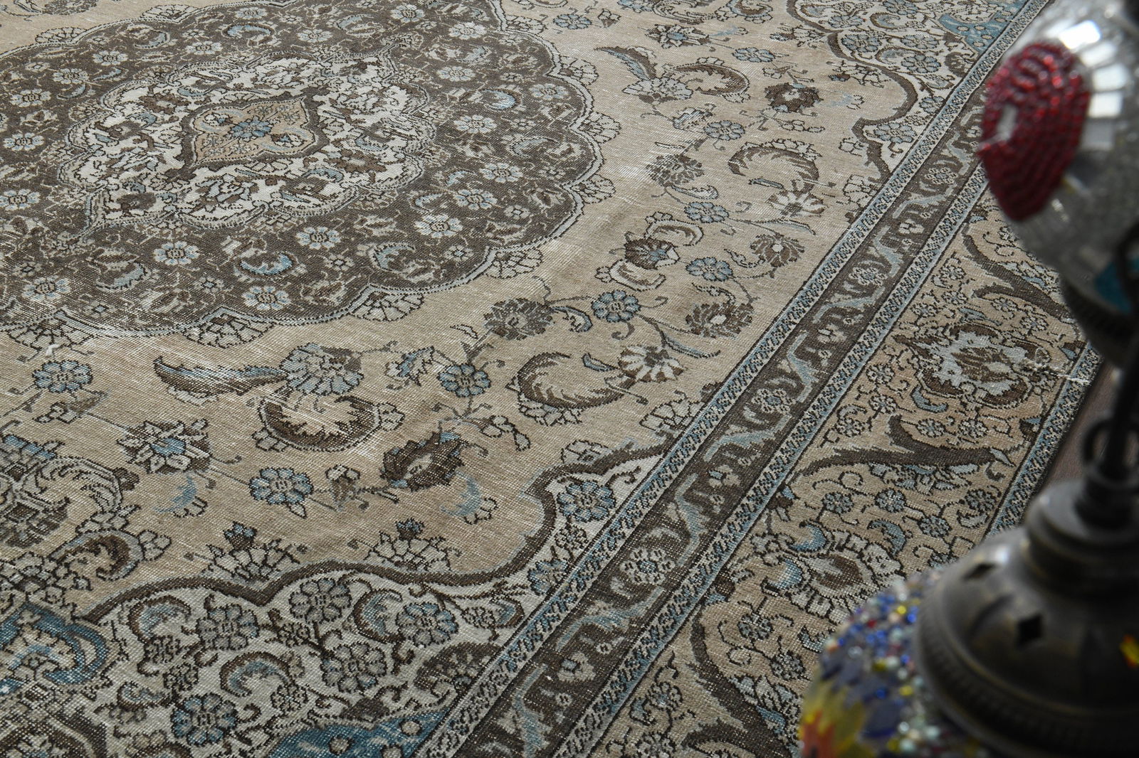 9'1x12'3 ft, VINTAGE TURKISH RUG - 4