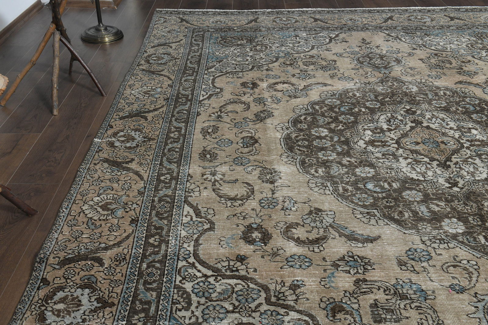 9'1x12'3 ft, VINTAGE TURKISH RUG - 7