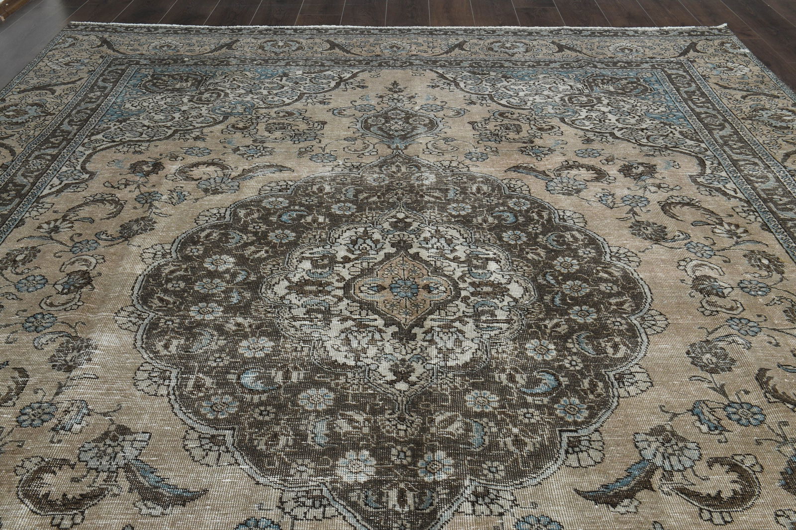 9'1x12'3 ft, VINTAGE TURKISH RUG - 8