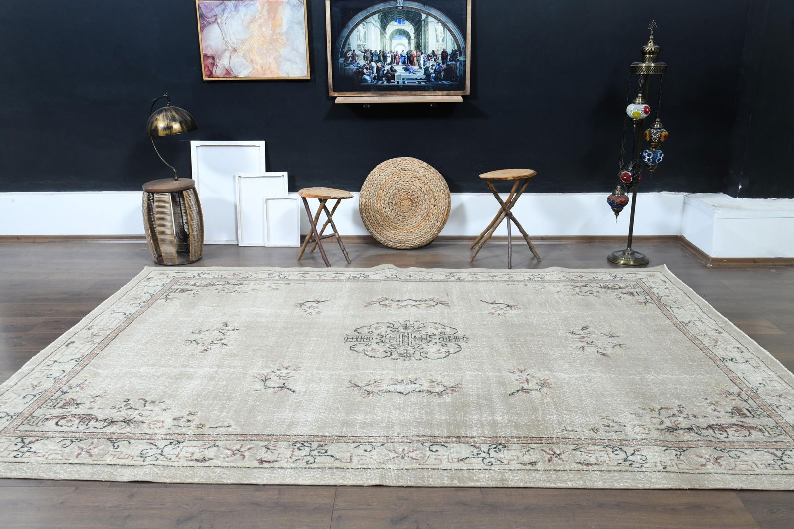 9.4x13.0 ft, VINTAGE PERSIAN RUG - 9