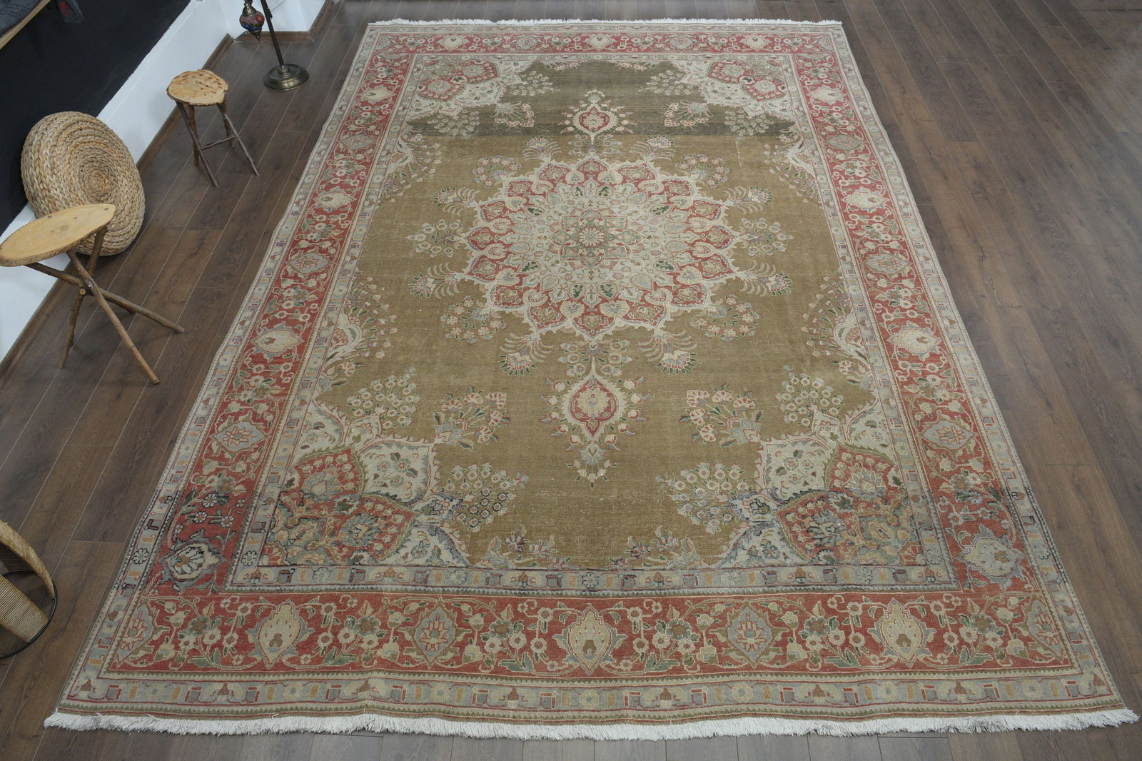 9'5x13'5 ft, VINTAGE HANDMADE RUG - 2