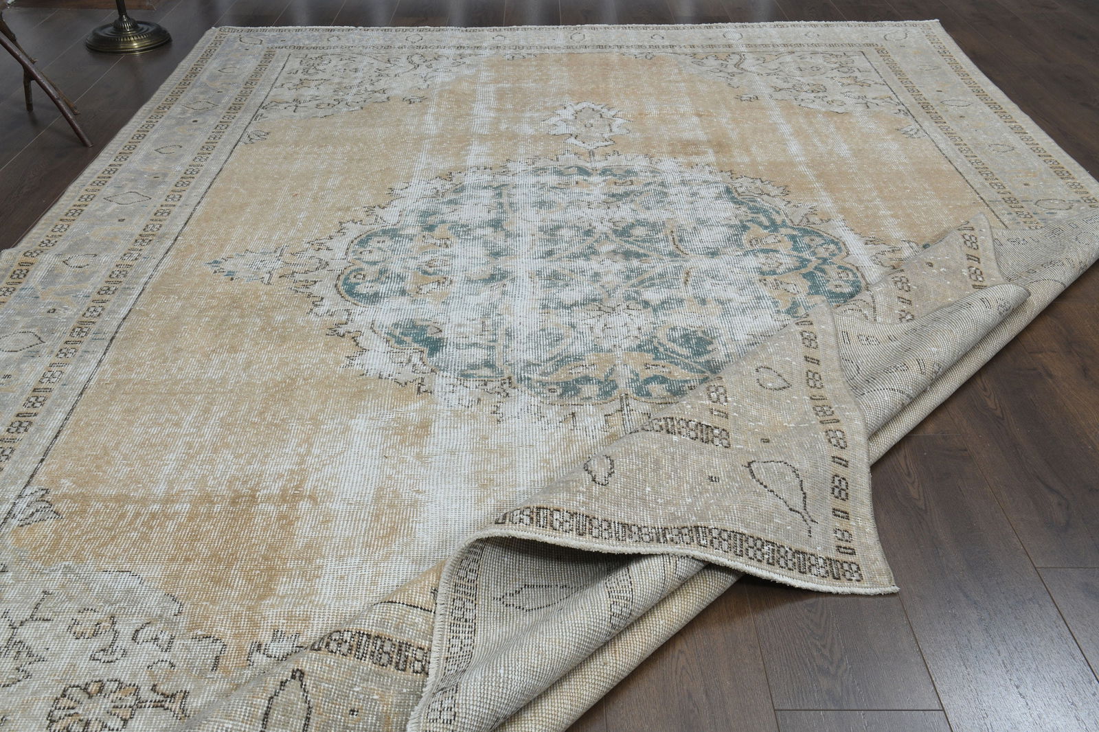 7.7x11.1 ft, ORANGE ORIENTAL RUG - 6