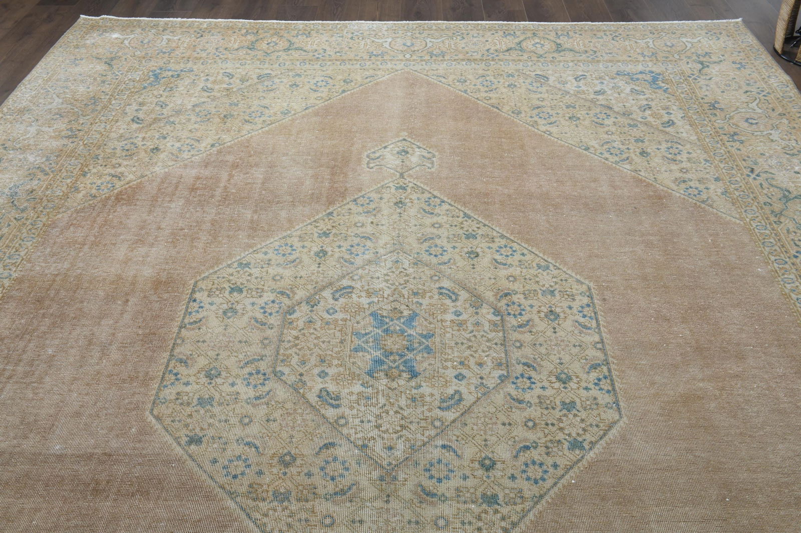 9'5x12'9 ft, ORANGE PERSIAN RUG - 8