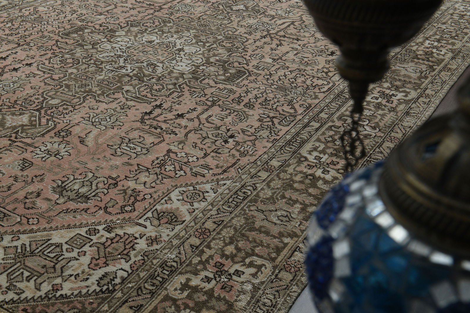 6.6x9.5 ft, PINK PERSIAN RUG - 6