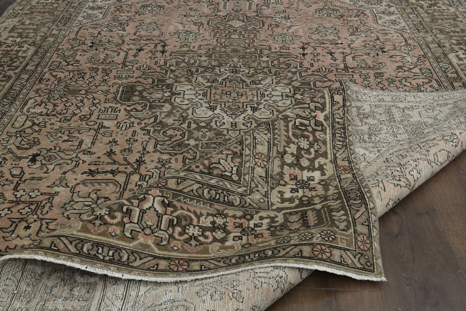 6.6x9.5 ft, PINK PERSIAN RUG - 8