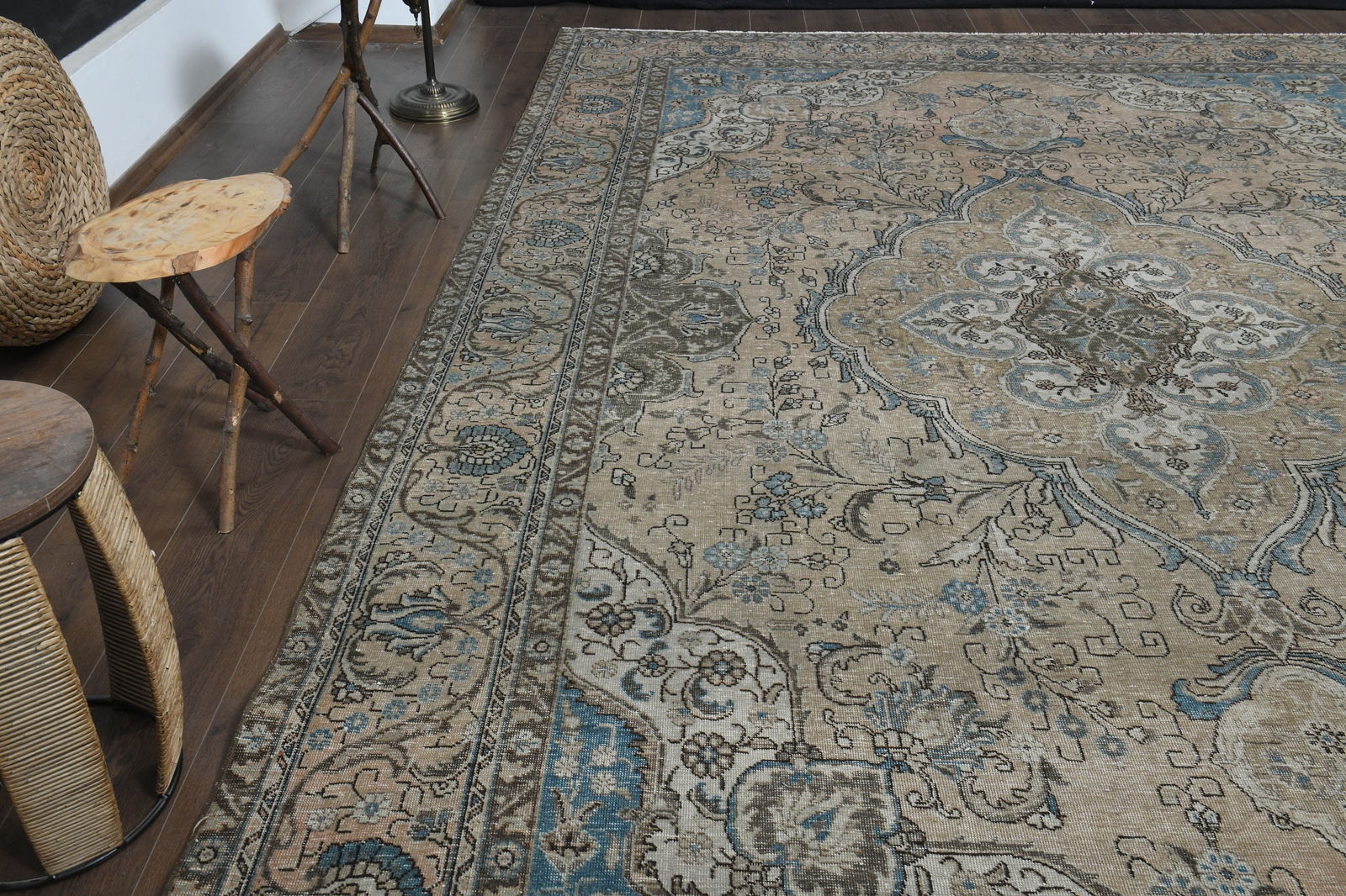 9'4x13'4 ft, ANTIQUE PERSIAN RUG - 4