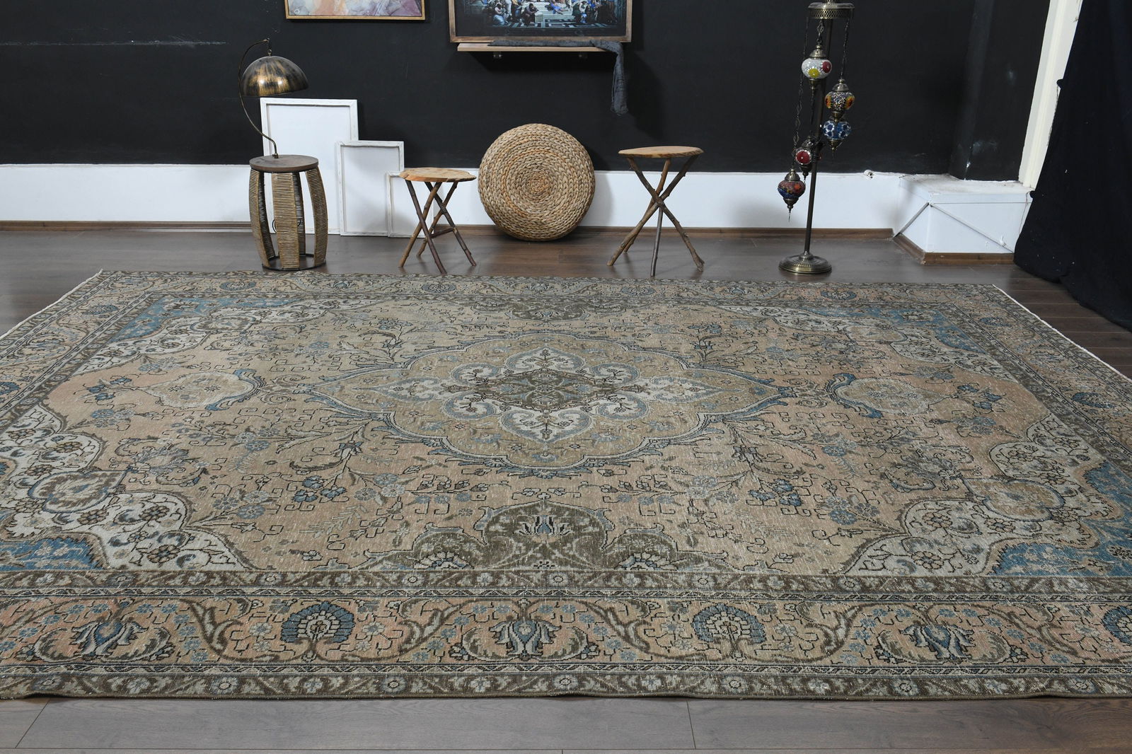9'4x13'4 ft, ANTIQUE PERSIAN RUG - 8