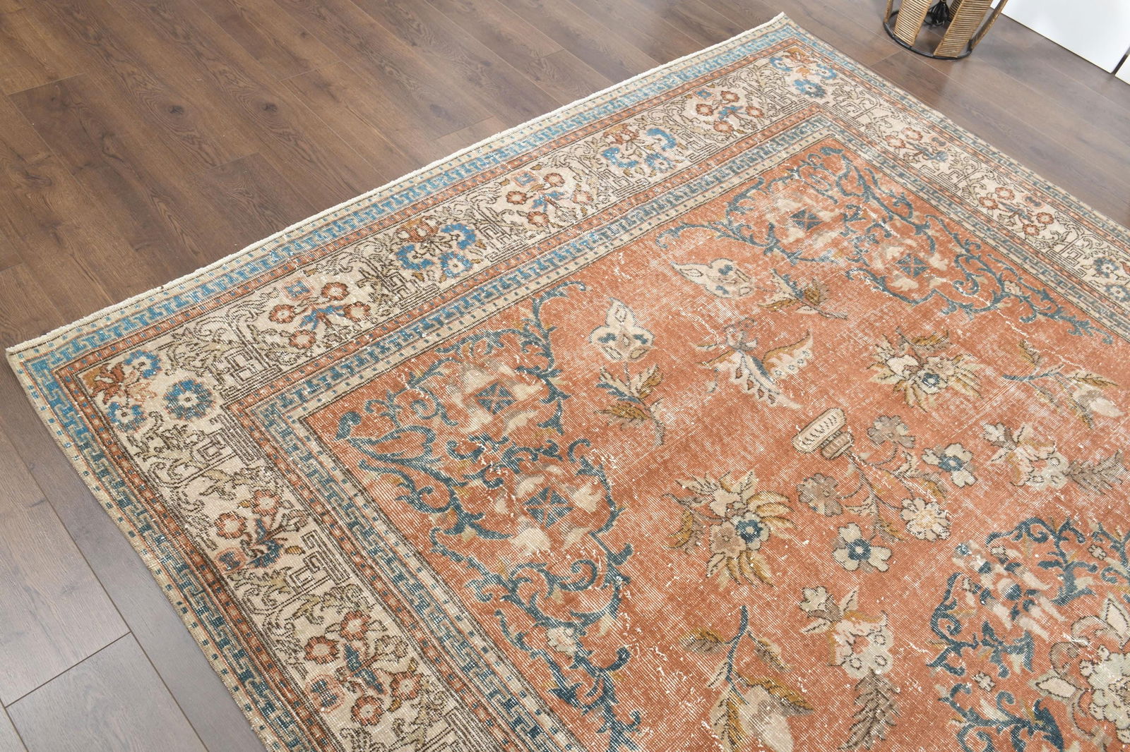 9'6x13'1 ft, PINK ANTIQUE RUG - 8