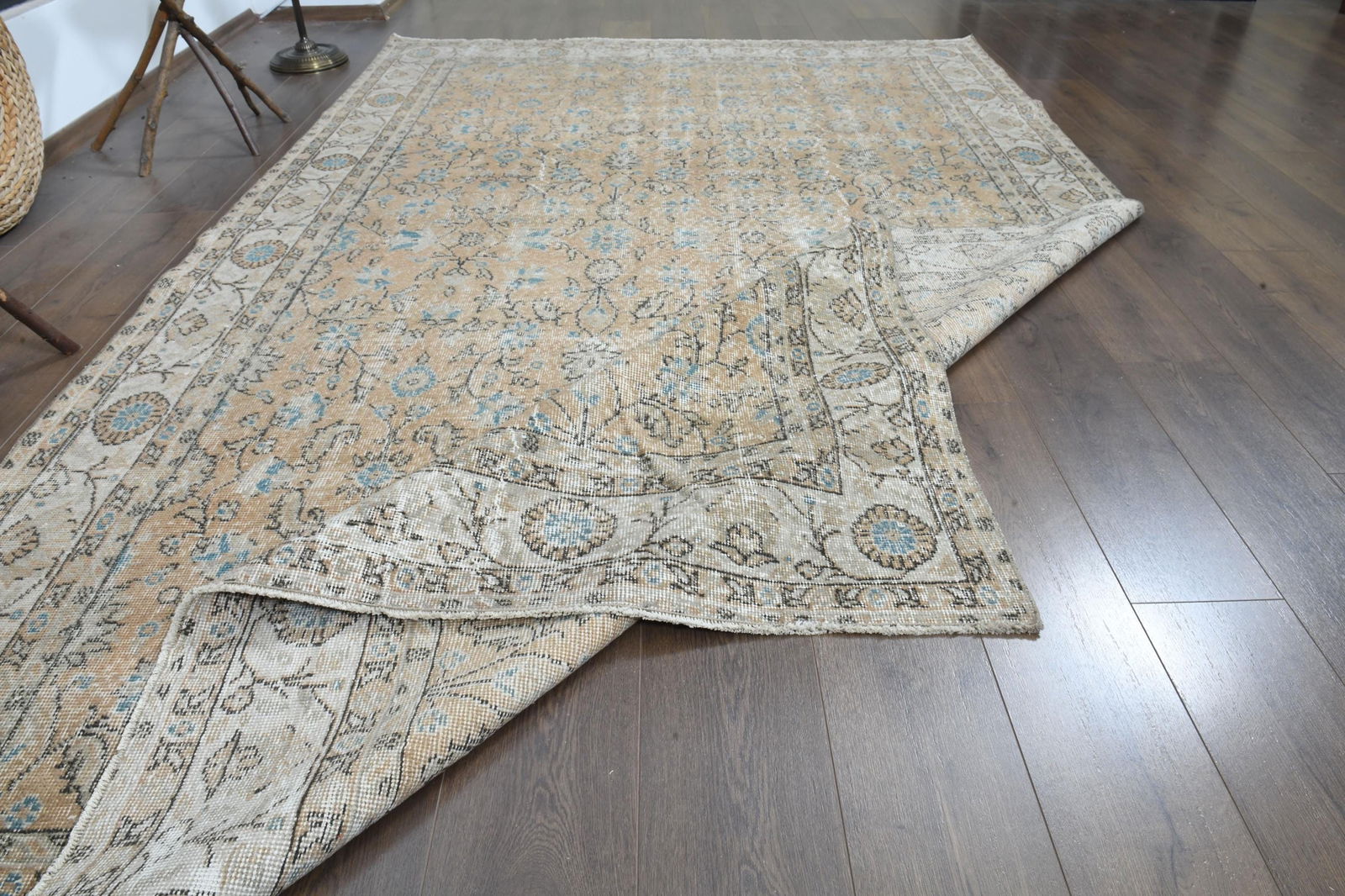 9'2x11'9 ft, PINK TURKISH RUG - 3