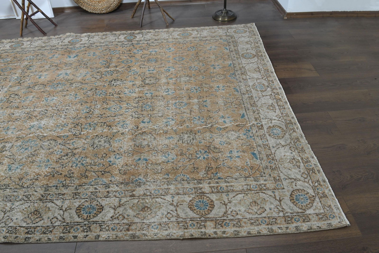 9'2x11'9 ft, PINK TURKISH RUG - 7