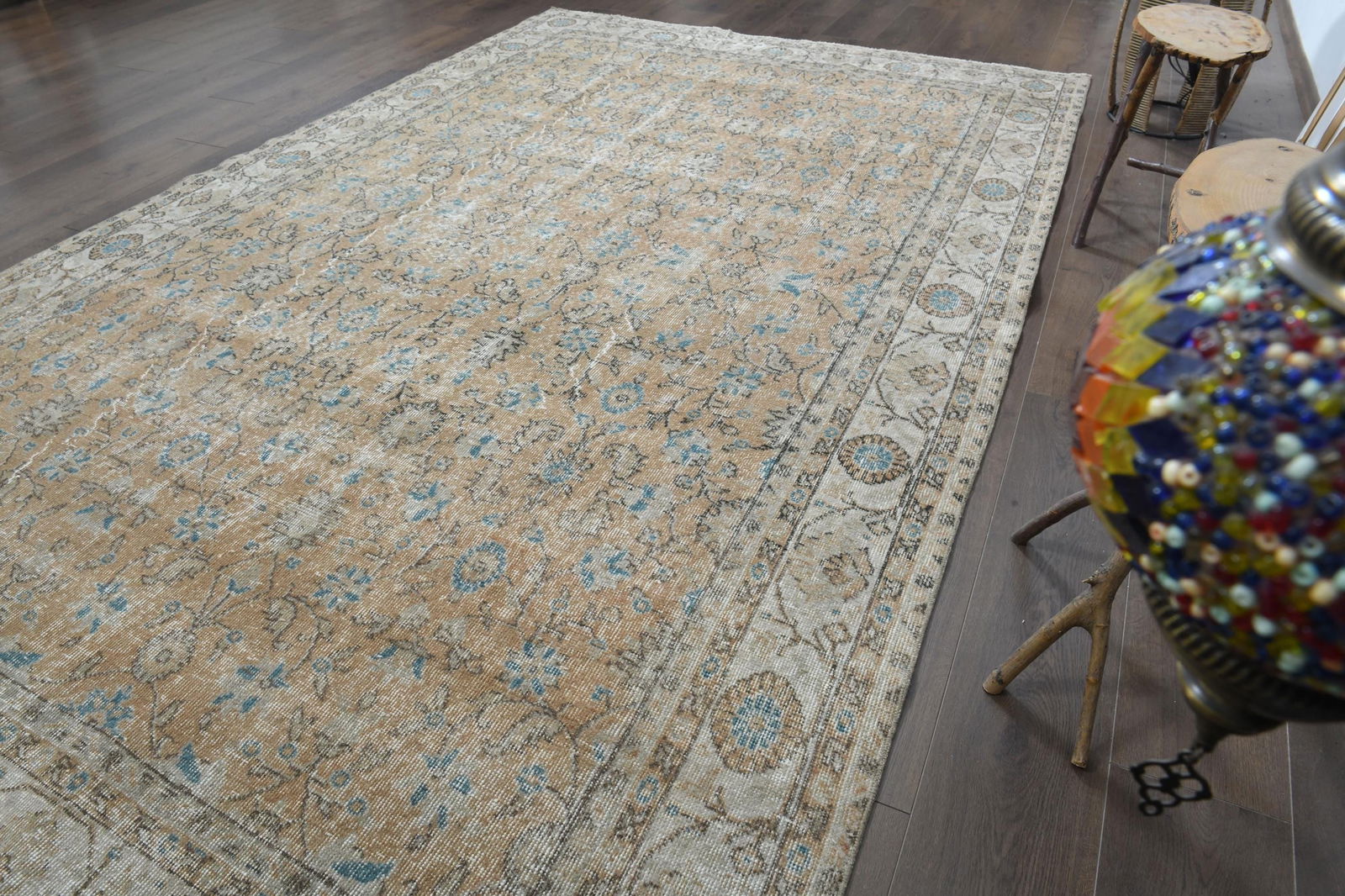 9'2x11'9 ft, PINK TURKISH RUG - 9