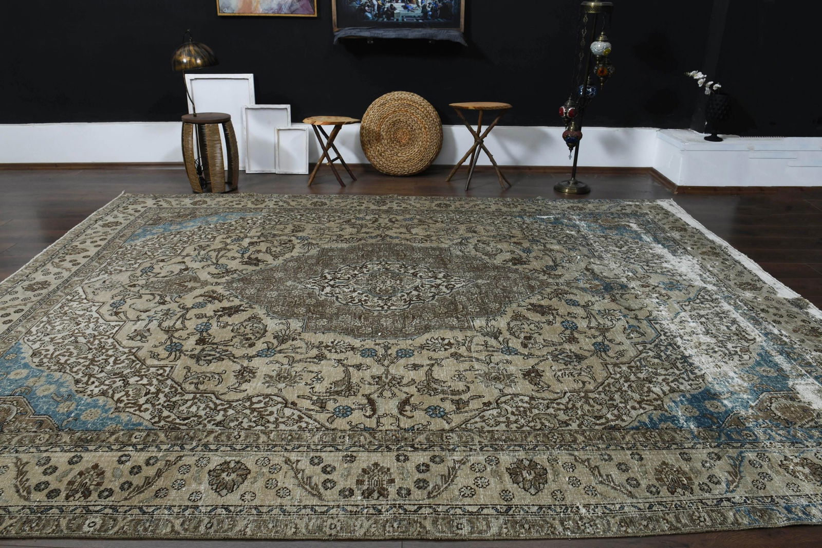 8'9x11'9 ft, PERSIAN ANTIQUE RUG - 3