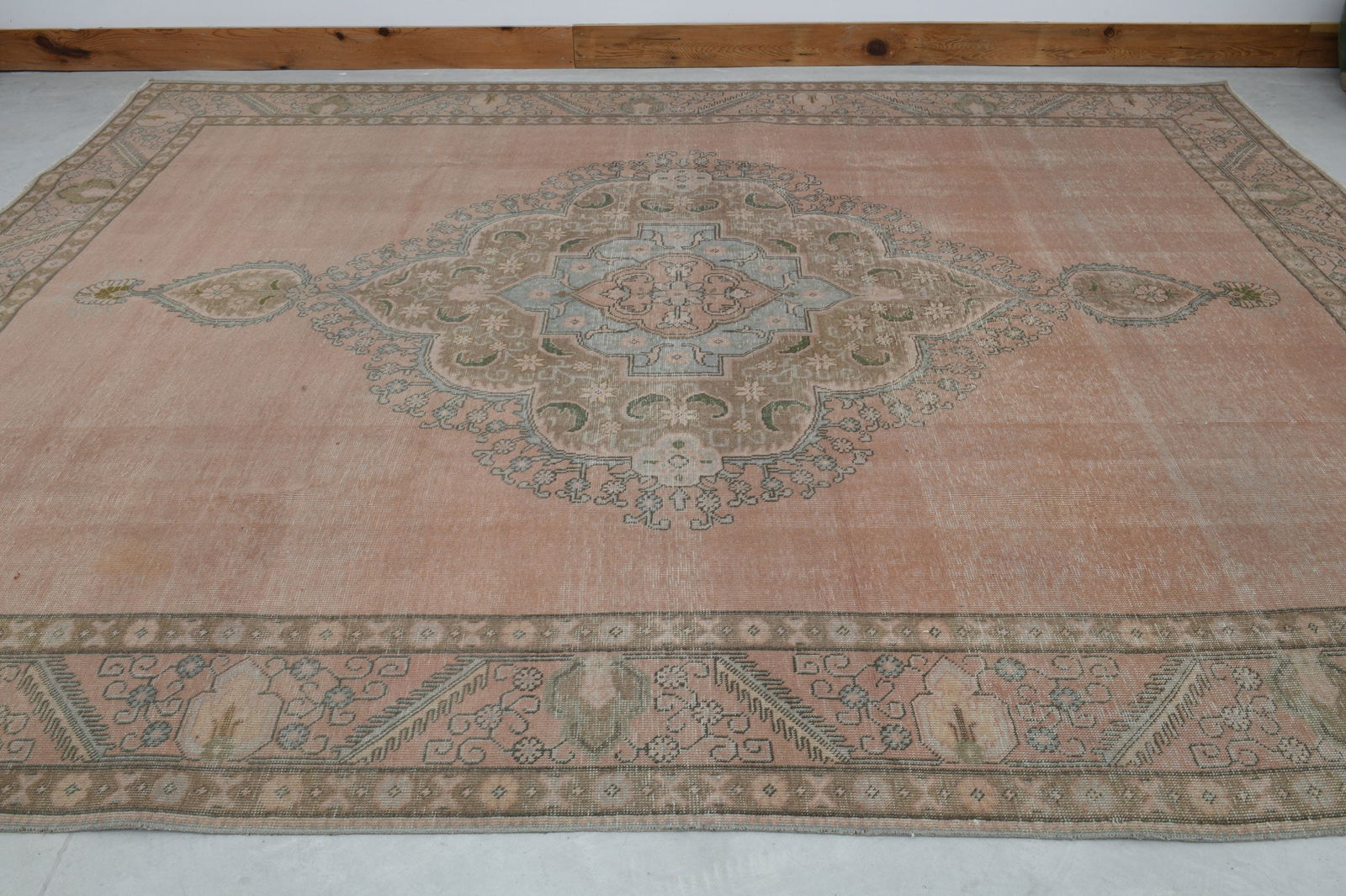 9.4x12.3 ft, PINK PERSIAN RUG - 8