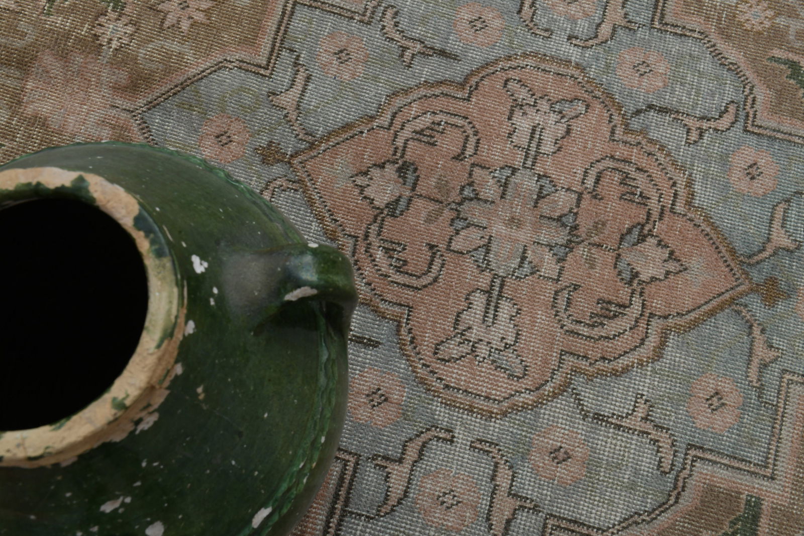 9.4x12.3 ft, PINK PERSIAN RUG - 9