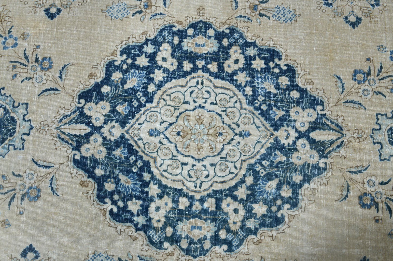 10.7x11.4 ft, ORANGE VINTAGE RUG: Title: 10.7x11.4 ft, ORANGE VINTAGE RUG Description: This Turkish one-of-a-kind Anatolian Vintage Rug is hand-knotted and handwoven by the most skilled artisans who use pure wool, in muted, natural