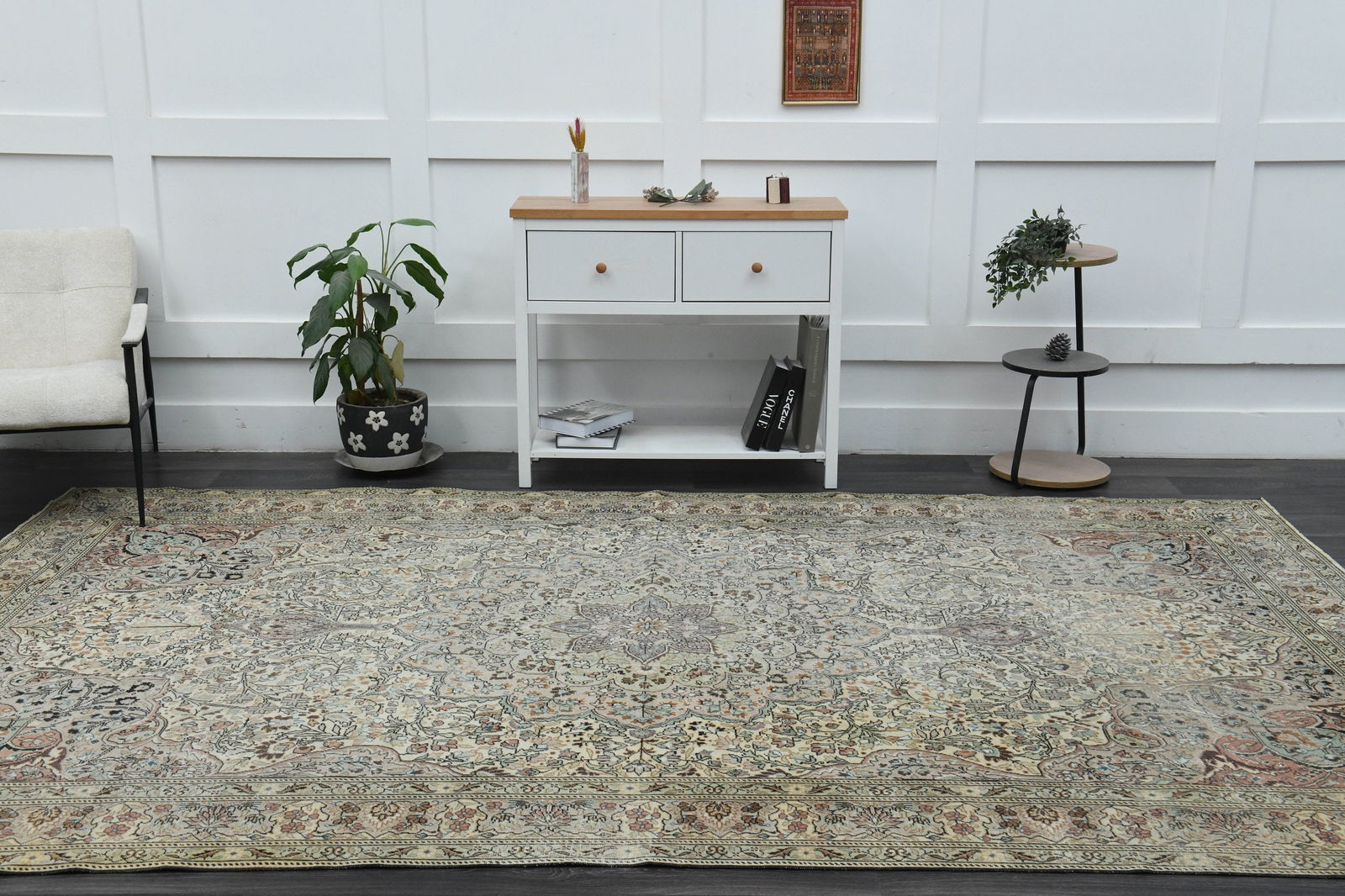 7.6x11.7 ft, OVERSIZED NEUTRAL RUG - 9